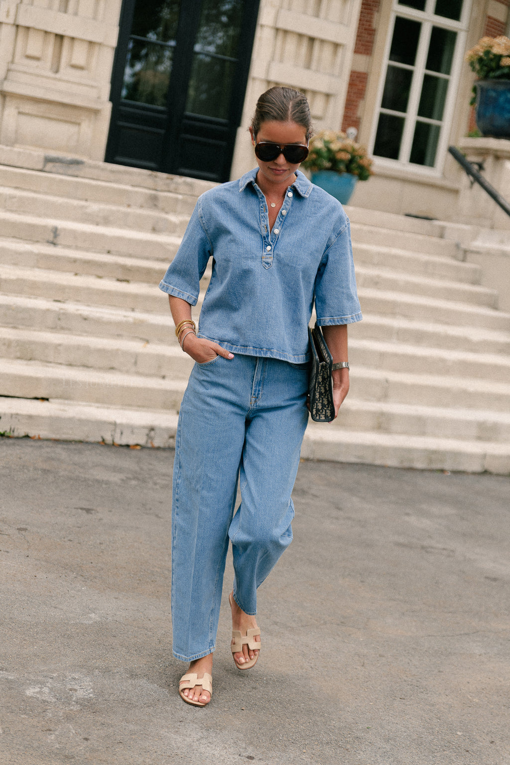SLFBarrel Liva-Kori HW jeans light blue denim