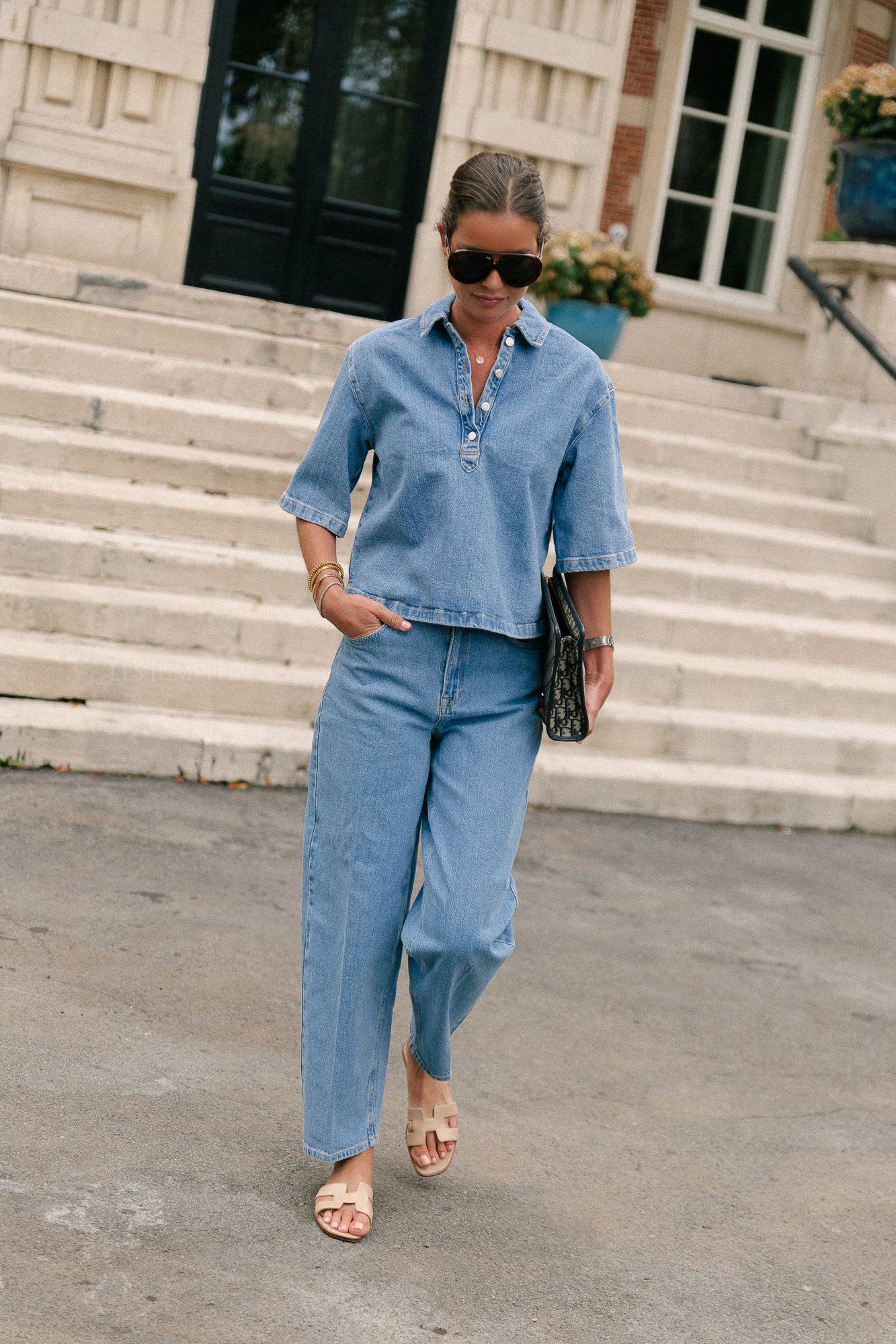 SLFBarrel Liva-Kori HW jeans light blue denim