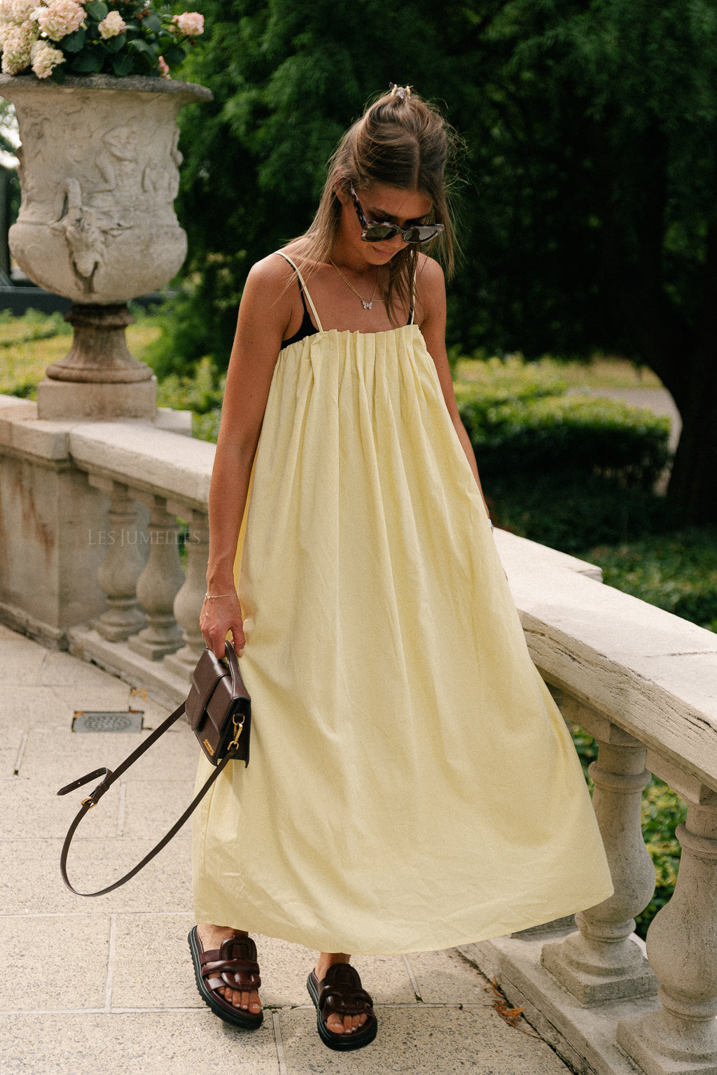Caroline long dress yellow
