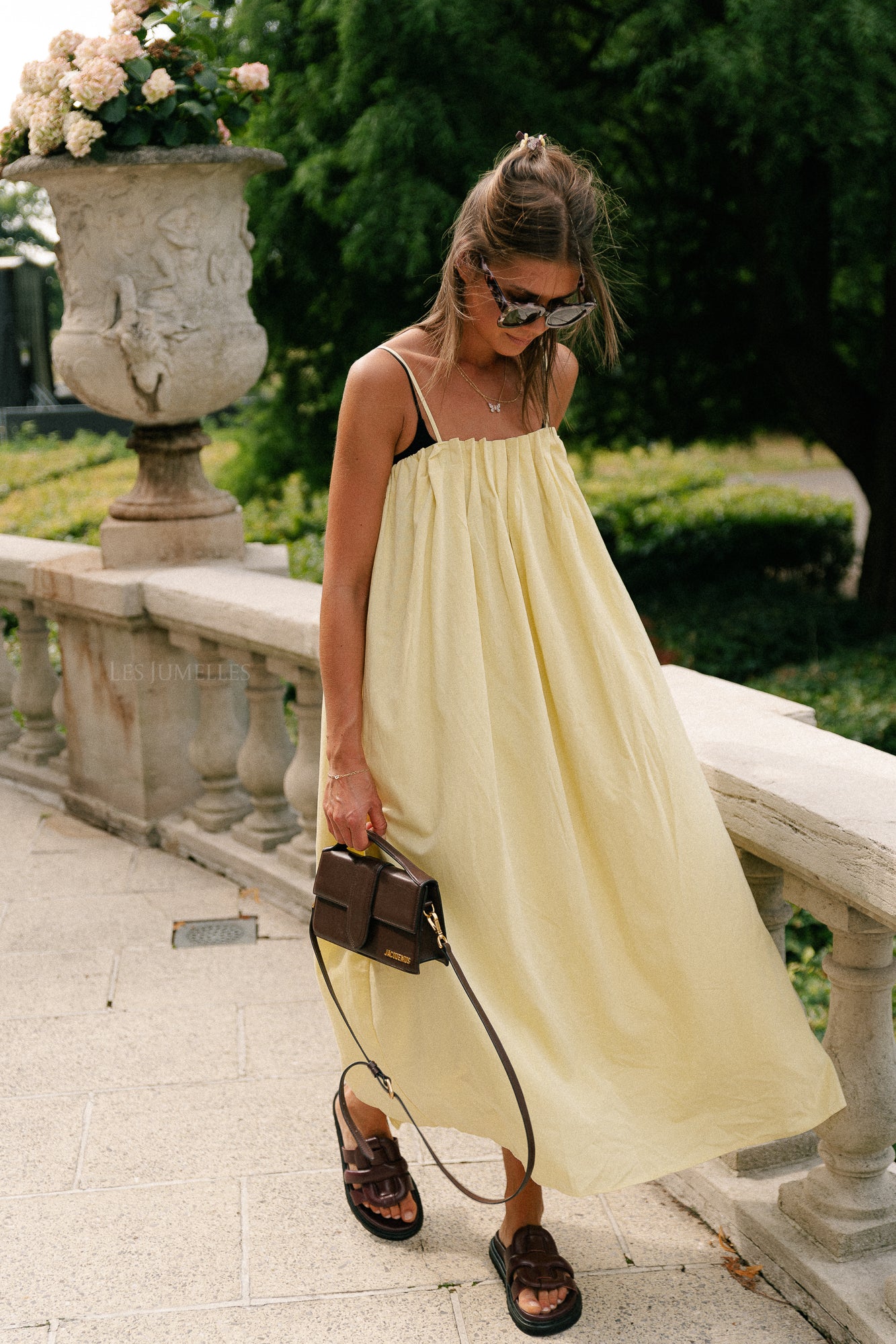 Caroline long dress yellow