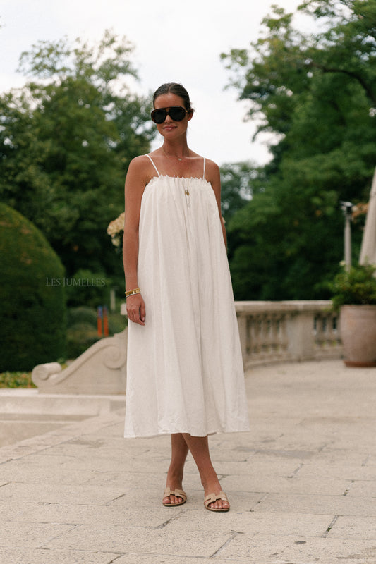 Les Jumelles Caroline long dress white