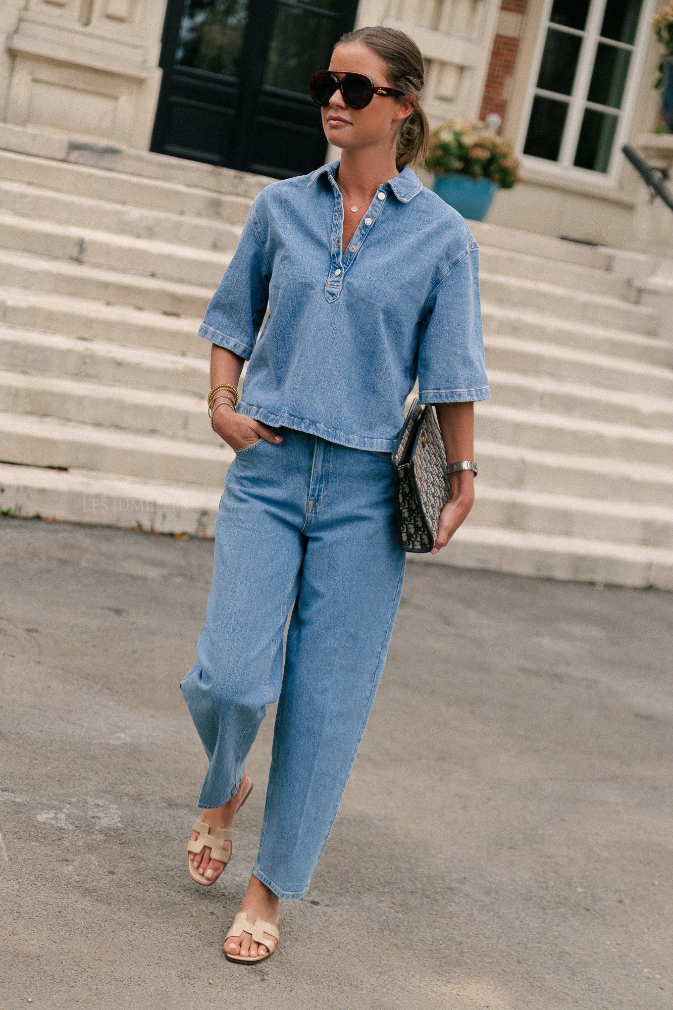 SLFBarrel Liva-Kori HW jeans light blue denim