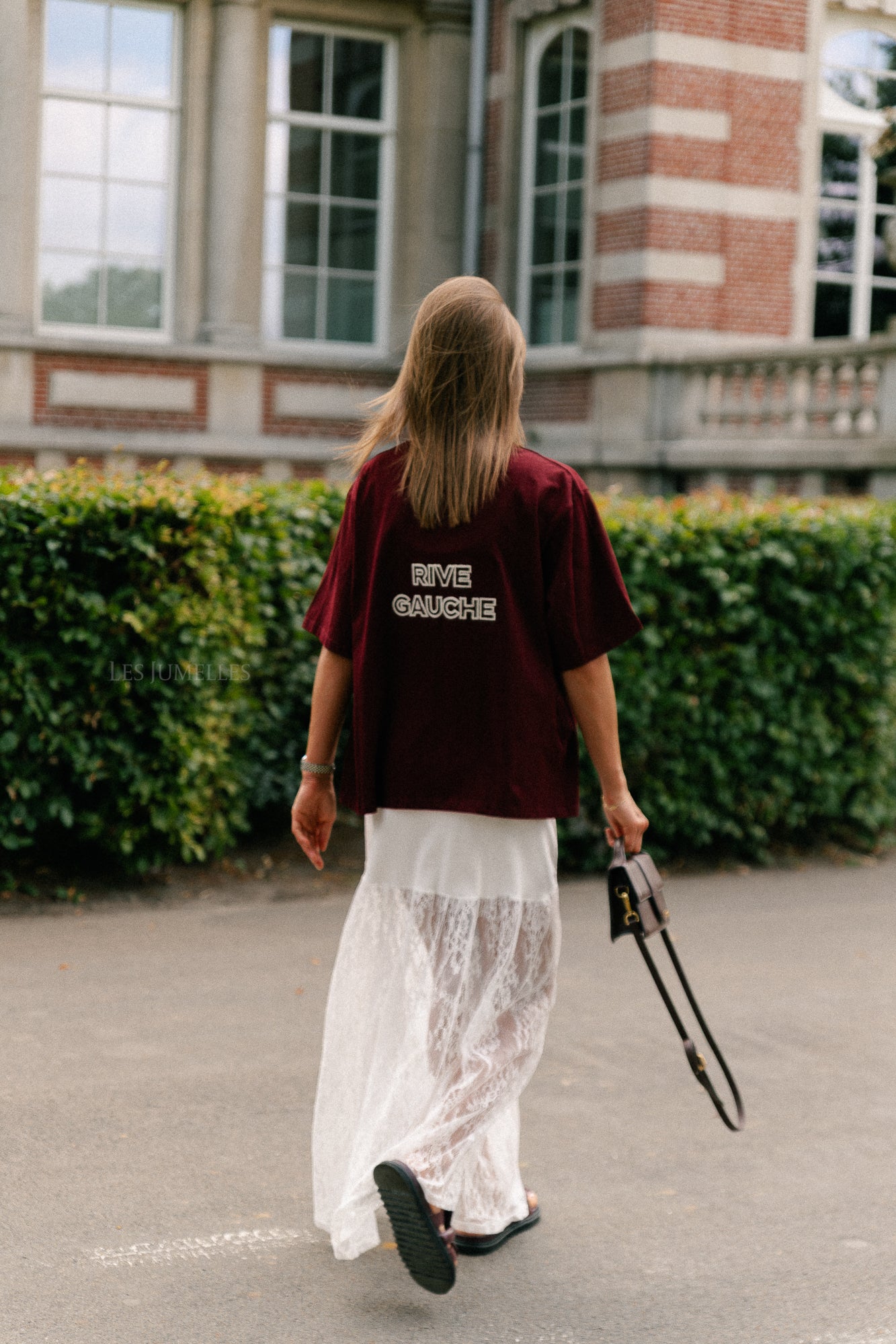 Rive gauche T-shirt burgundy