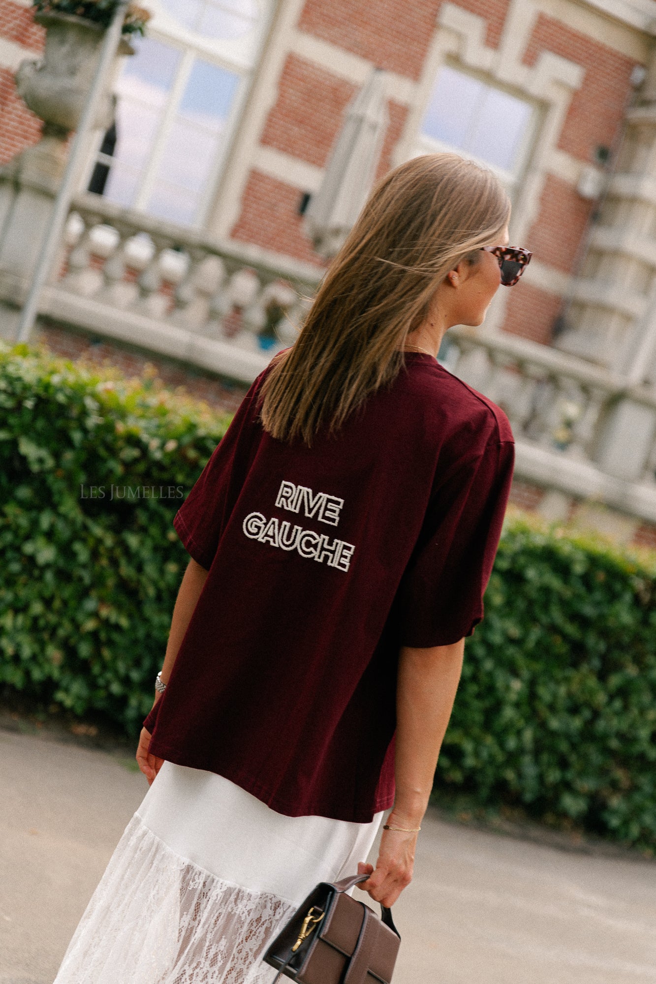 Rive gauche T-shirt burgundy