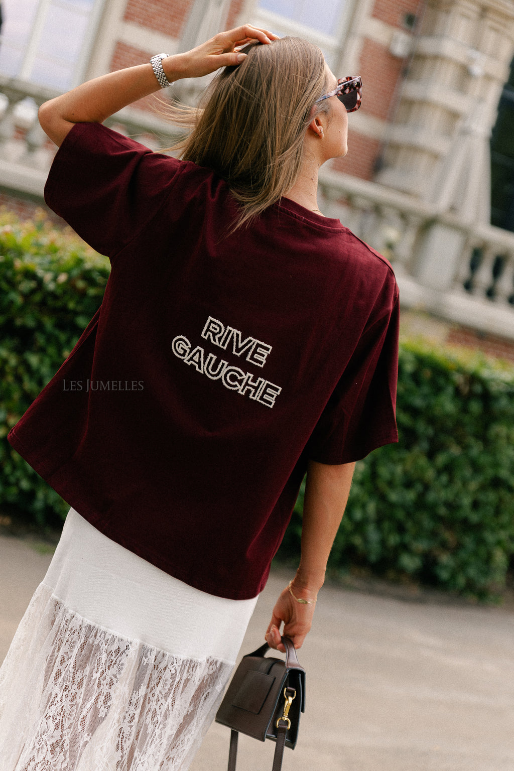 Rive gauche T-shirt burgundy