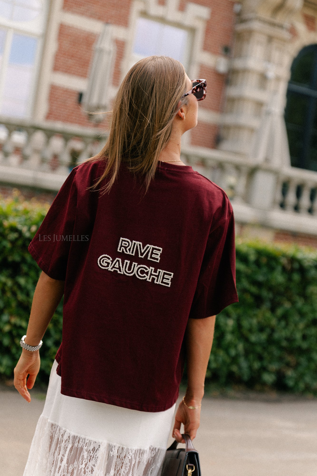 Rive gauche T-shirt burgundy