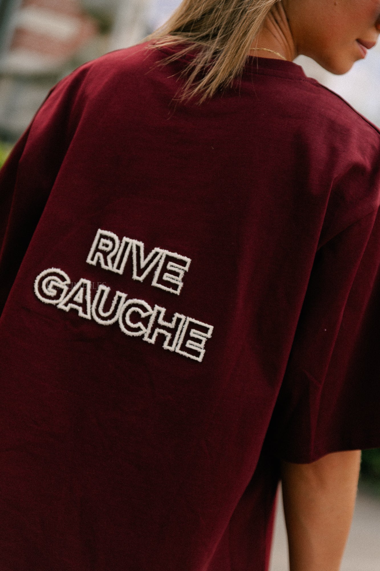 Rive gauche T-shirt burgundy