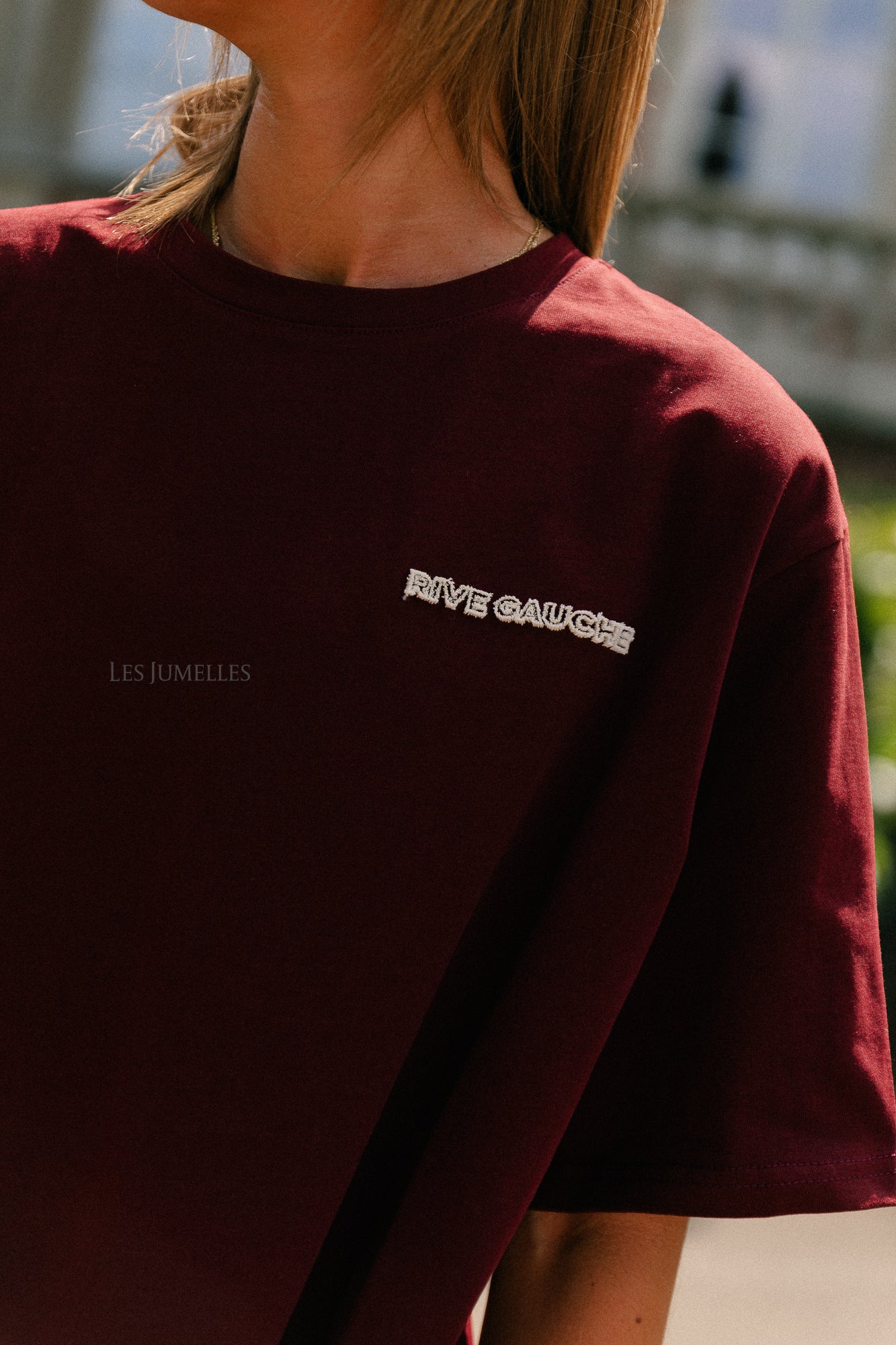 Rive gauche T-shirt burgundy