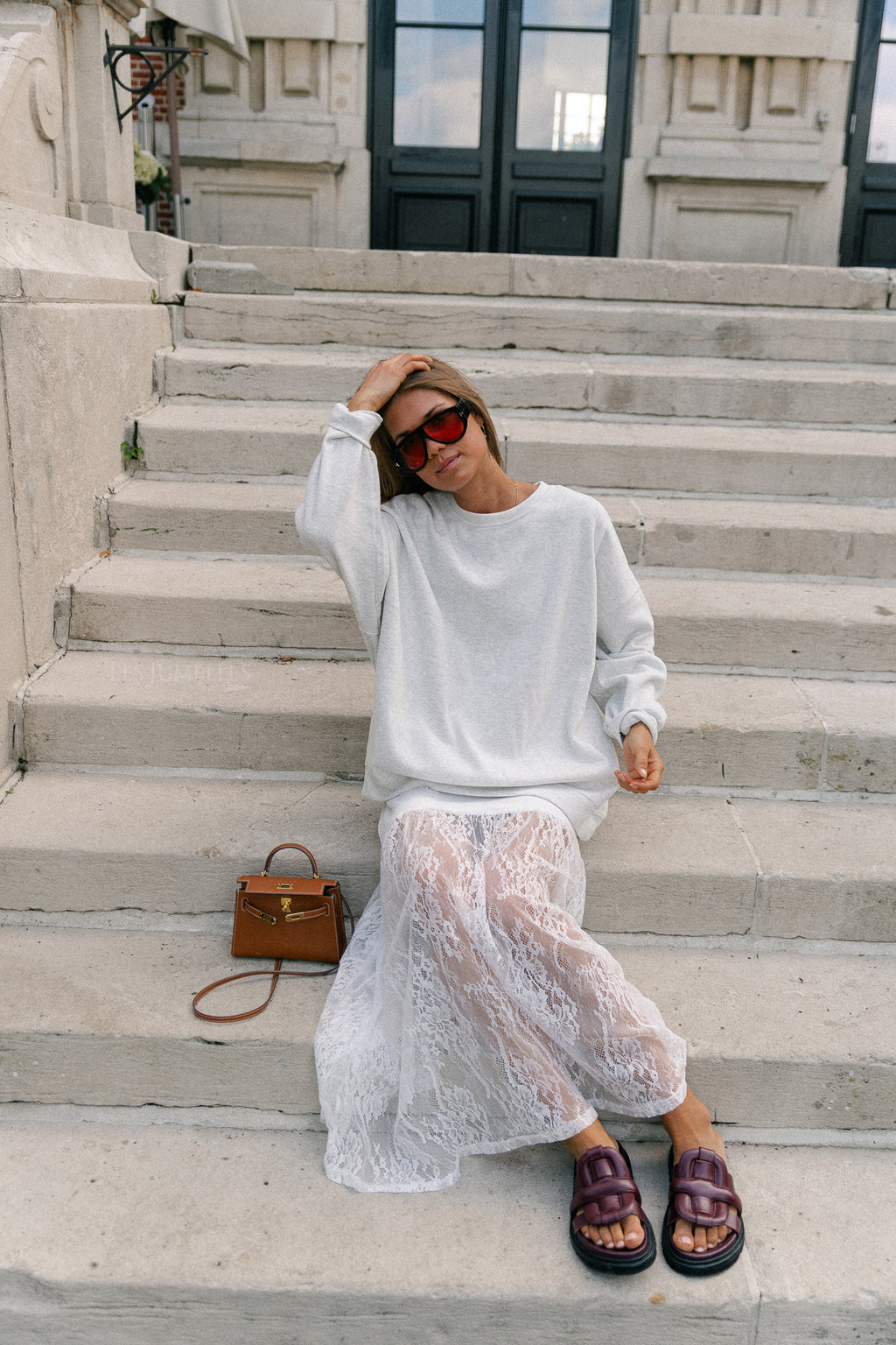 Leanne sweater light grey melange