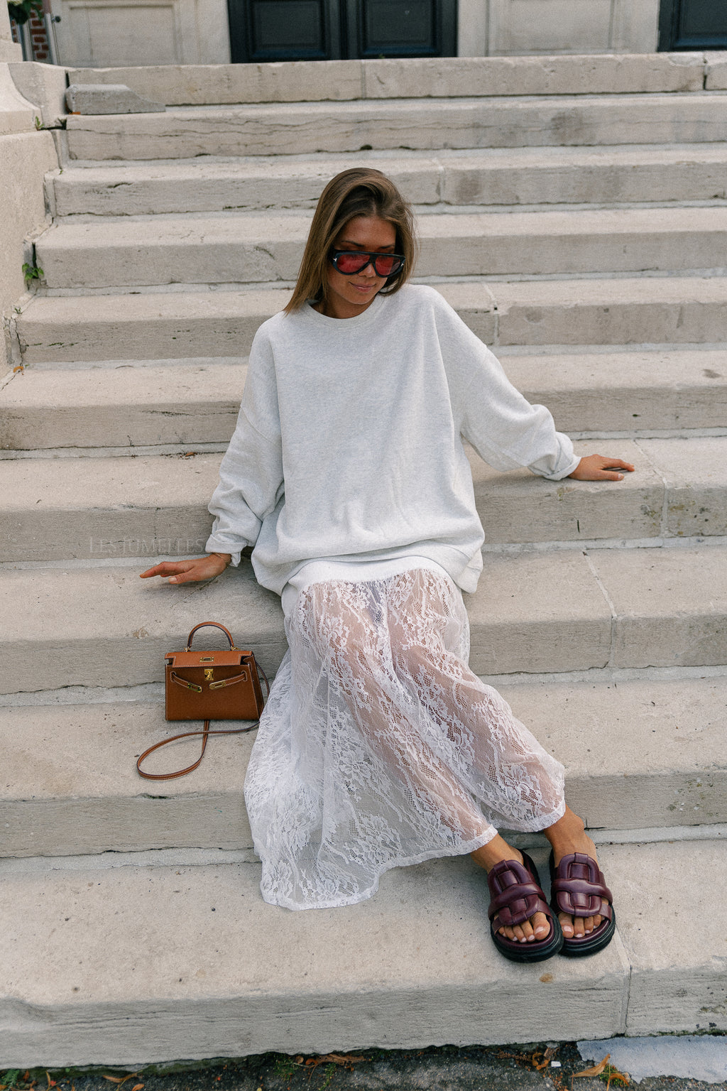 Leanne sweater light grey melange