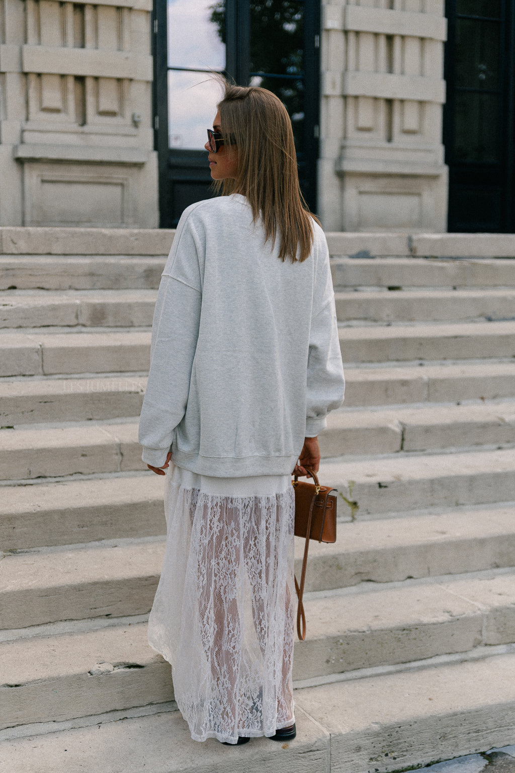 Leanne sweater light grey melange