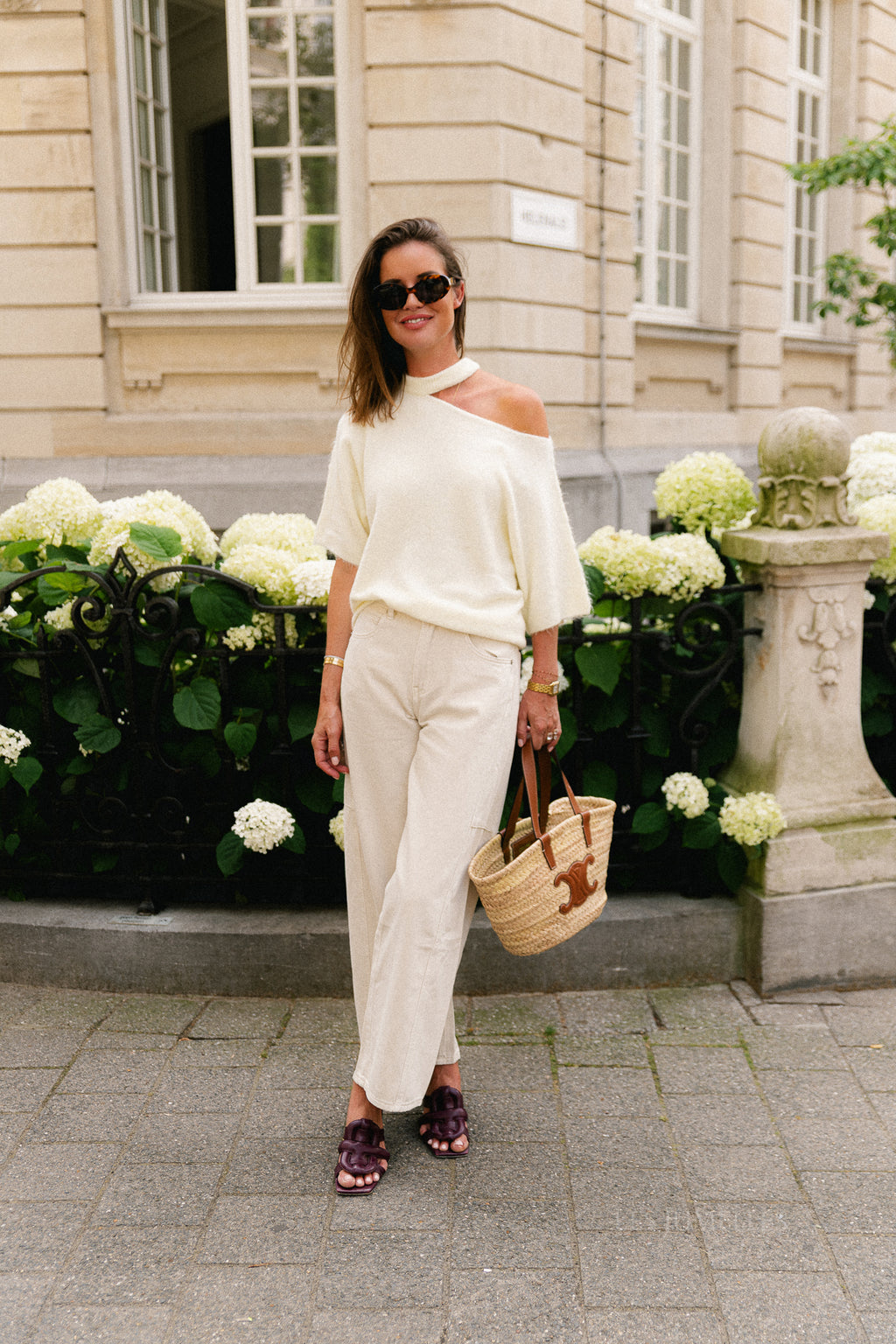 Beatrice open shoulder jumper butter yellow