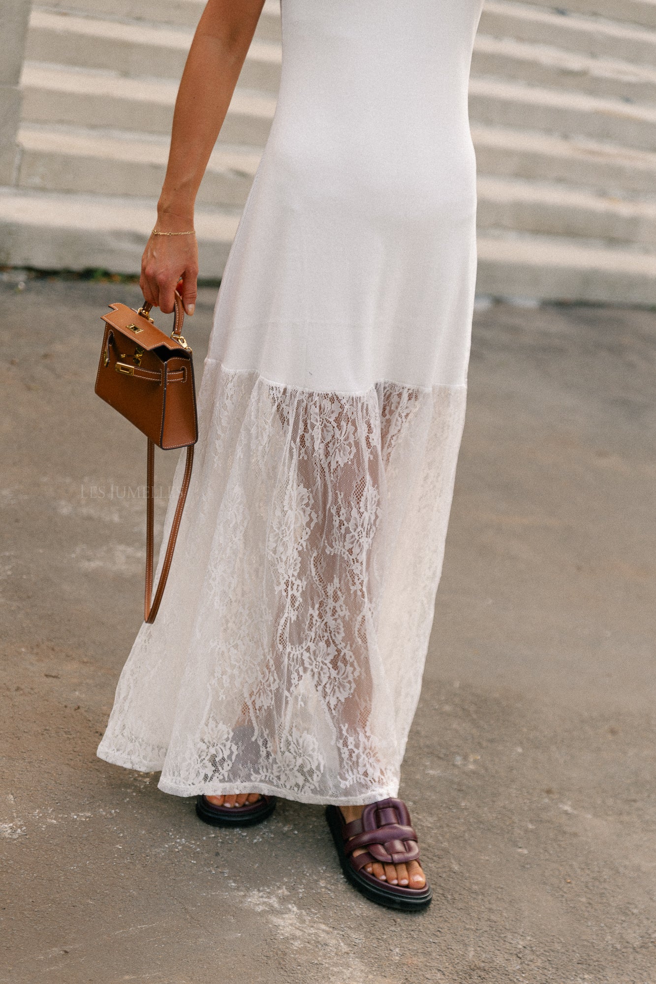 Virginie long dress white