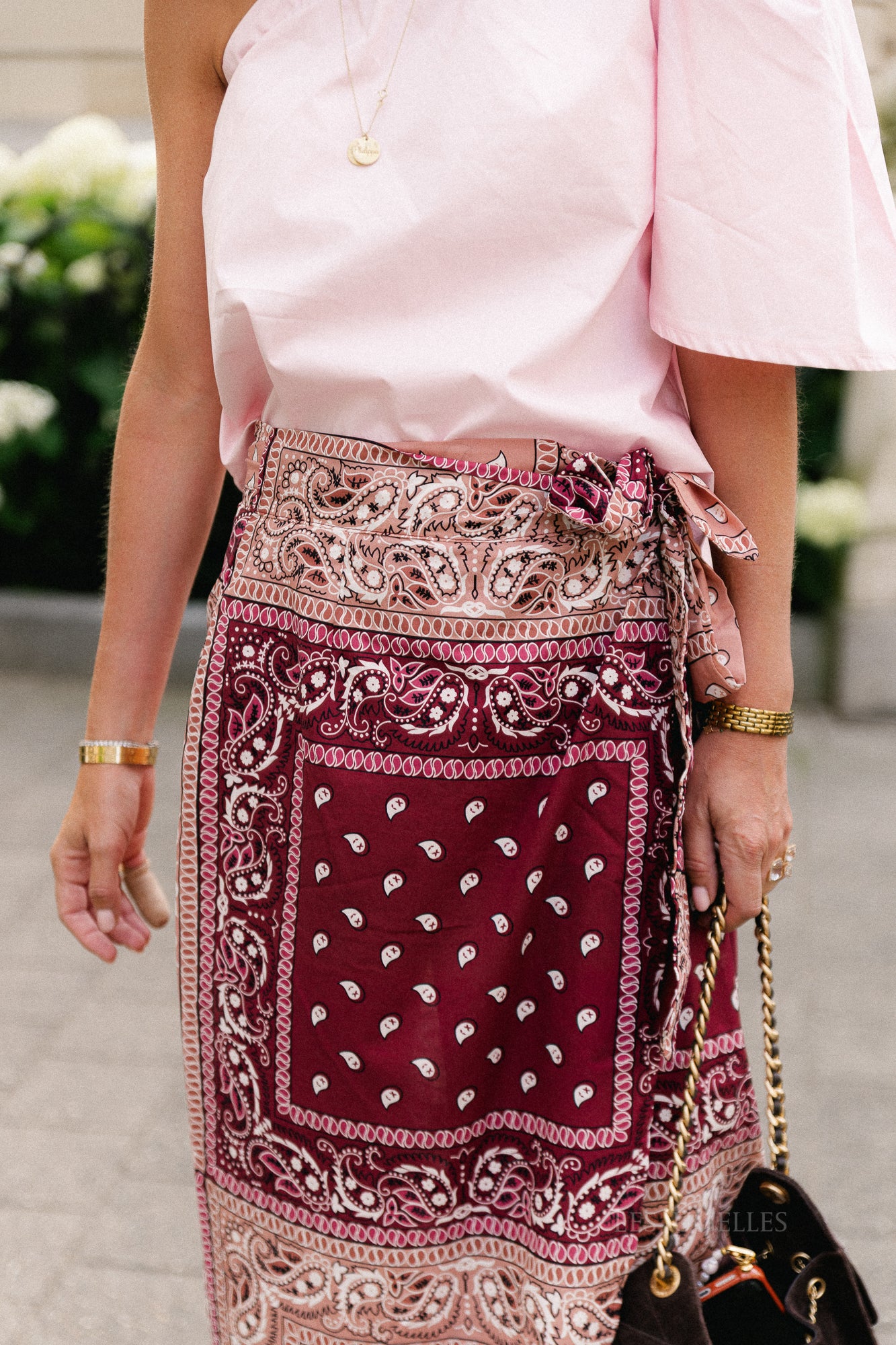 Emmilou one shoulder blouse pink