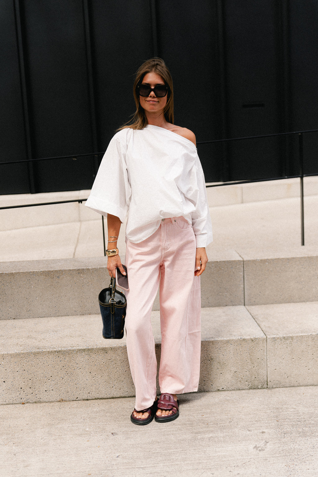 Myra off shoulder shirt white