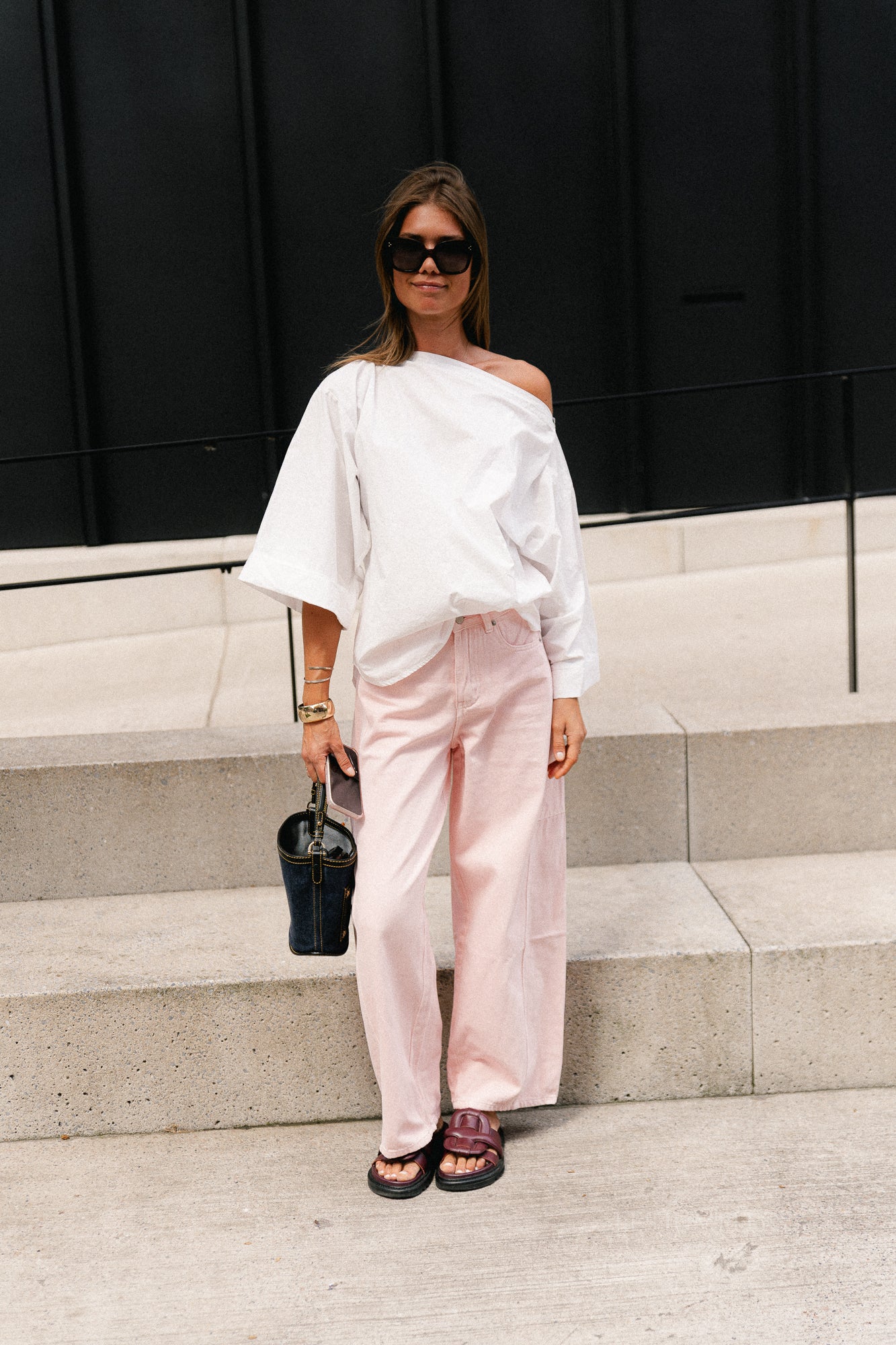 Myra off shoulder shirt white