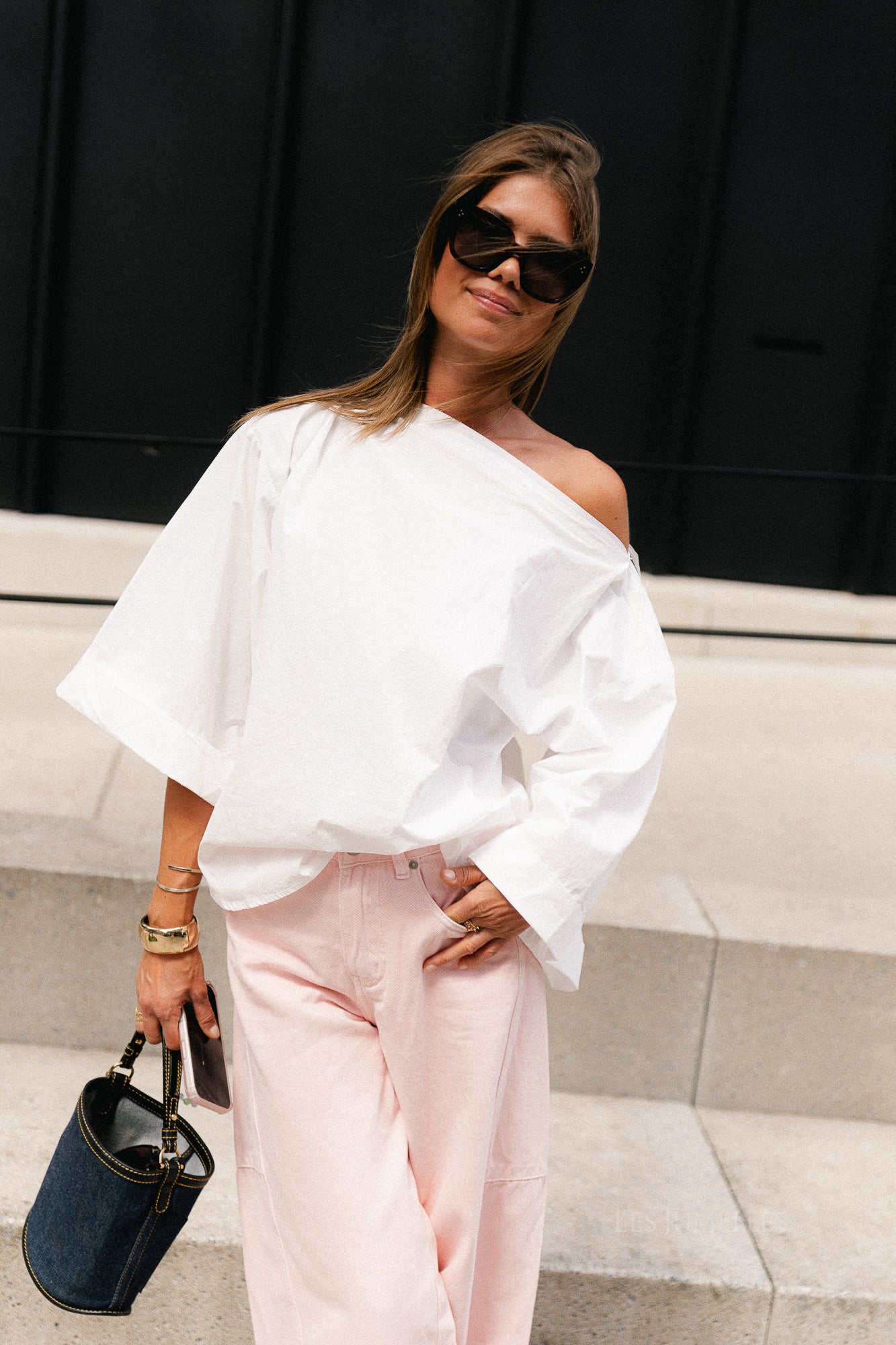 Myra off shoulder shirt white