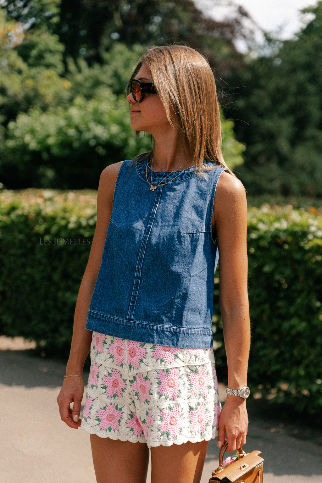 Lili crochet shorts pink