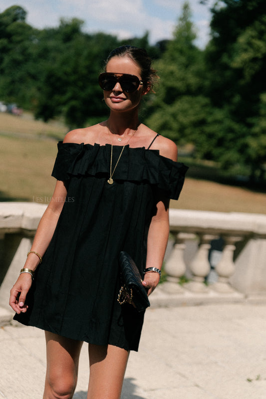 Les Jumelles Zoë short dress black