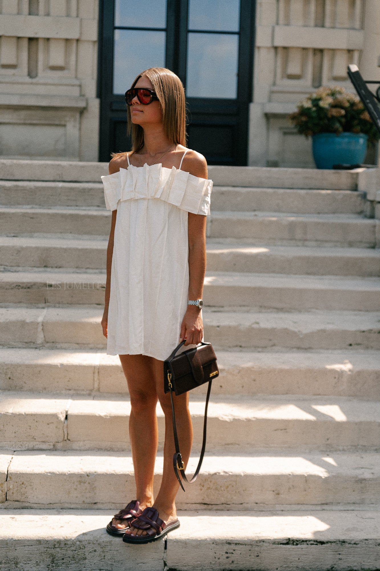 Zoë short dress white