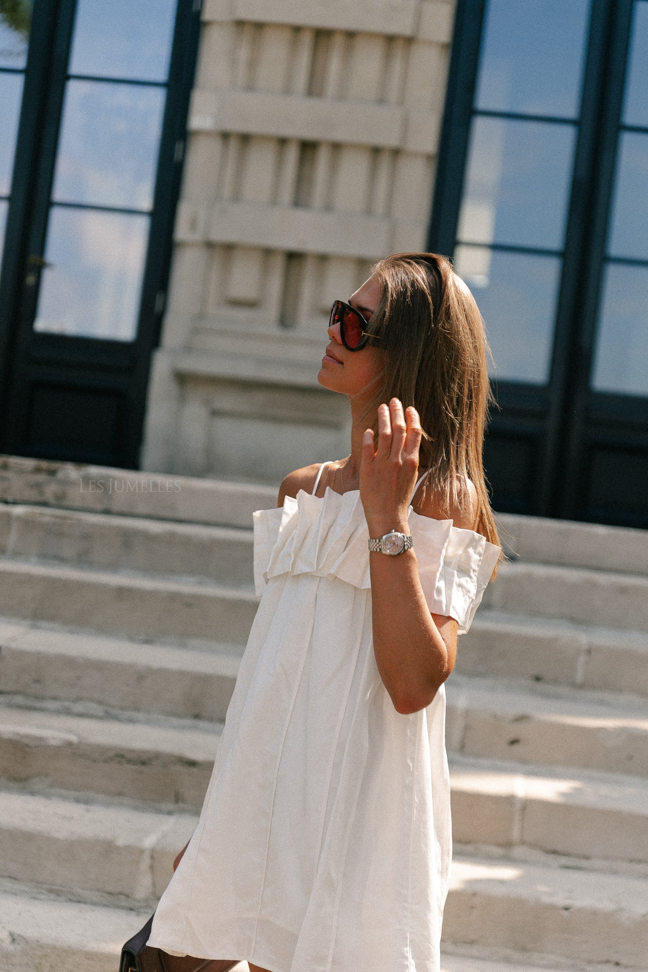 Zoë short dress white