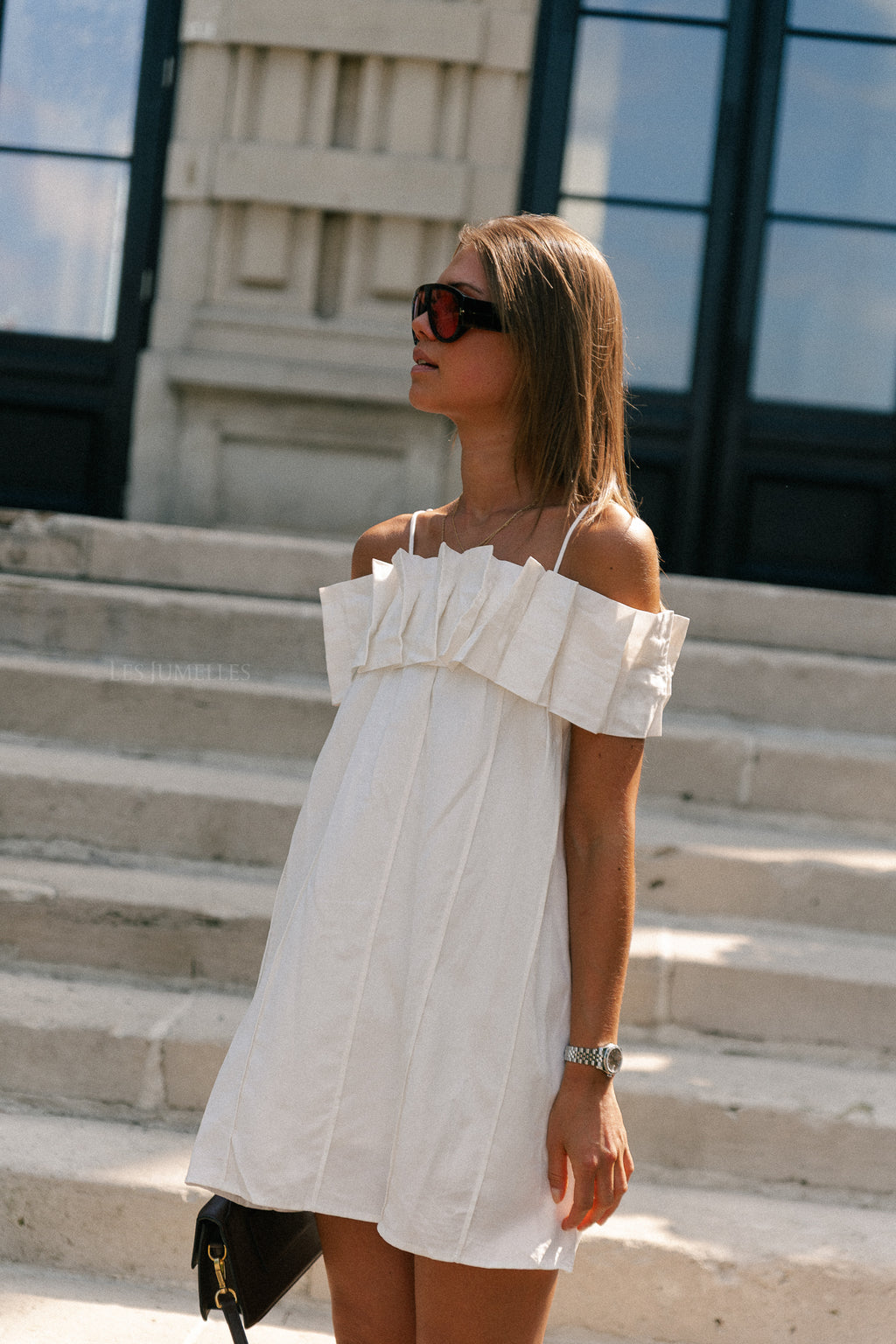 Zoë short dress white