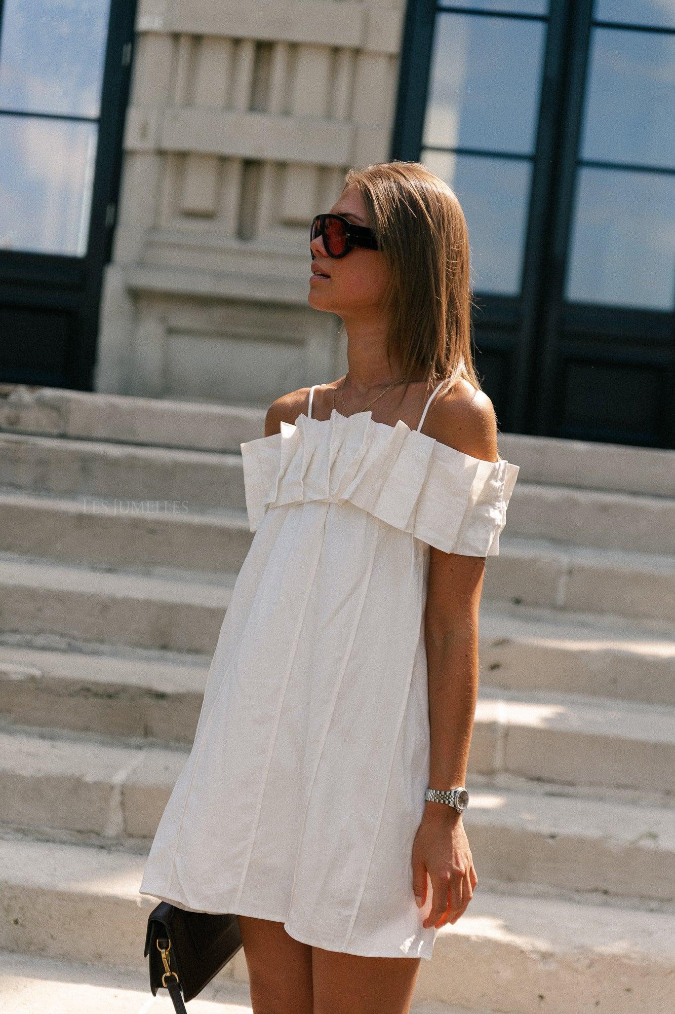 Zoë short dress white