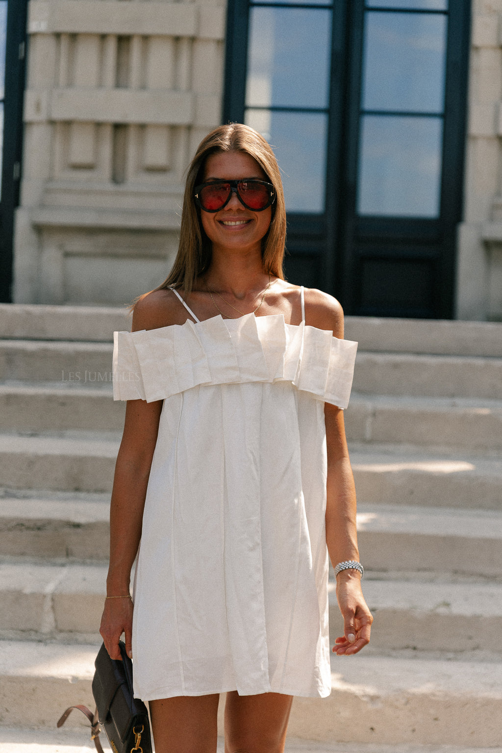 Zoë short dress white