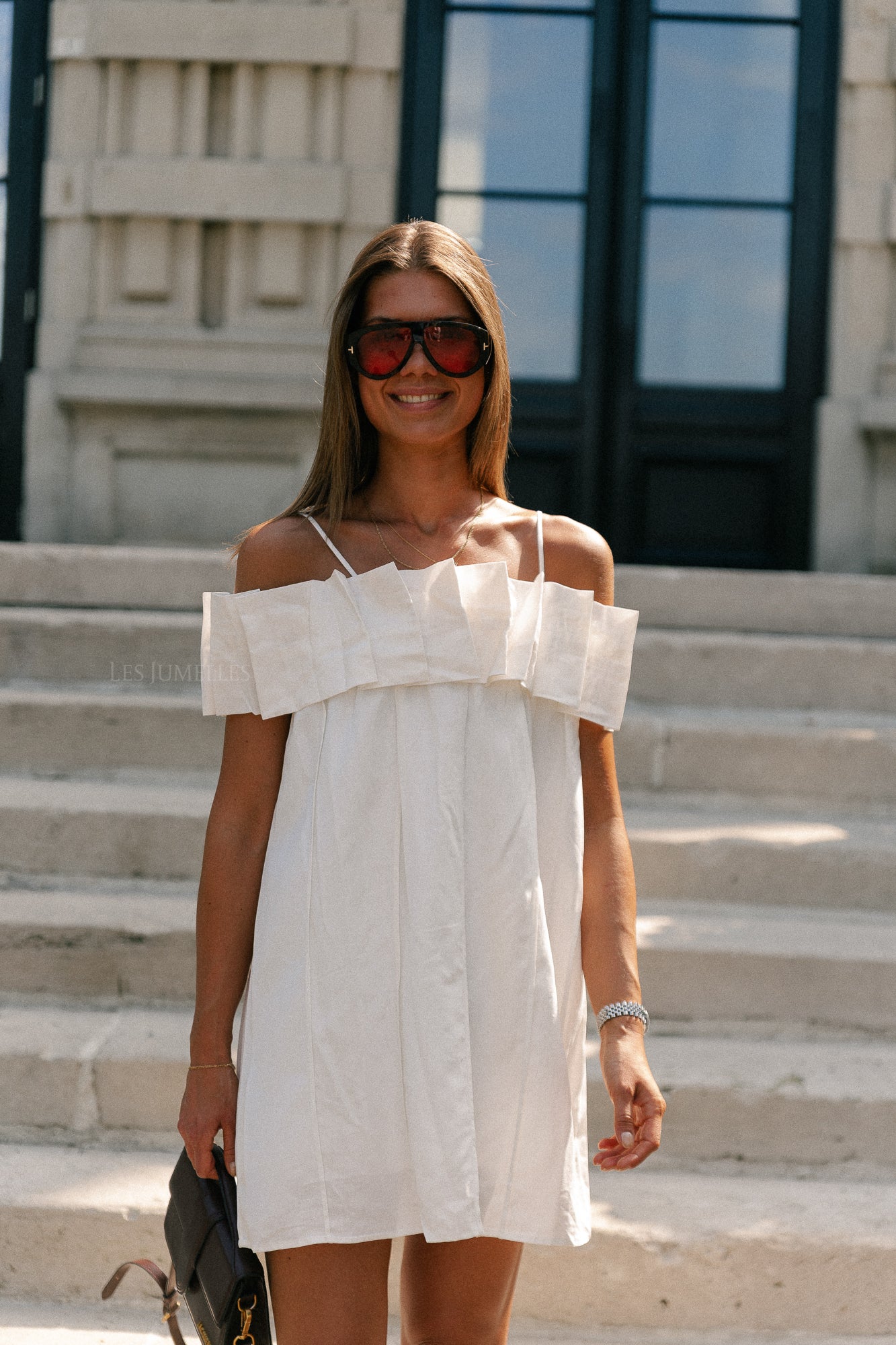 Zoë short dress white