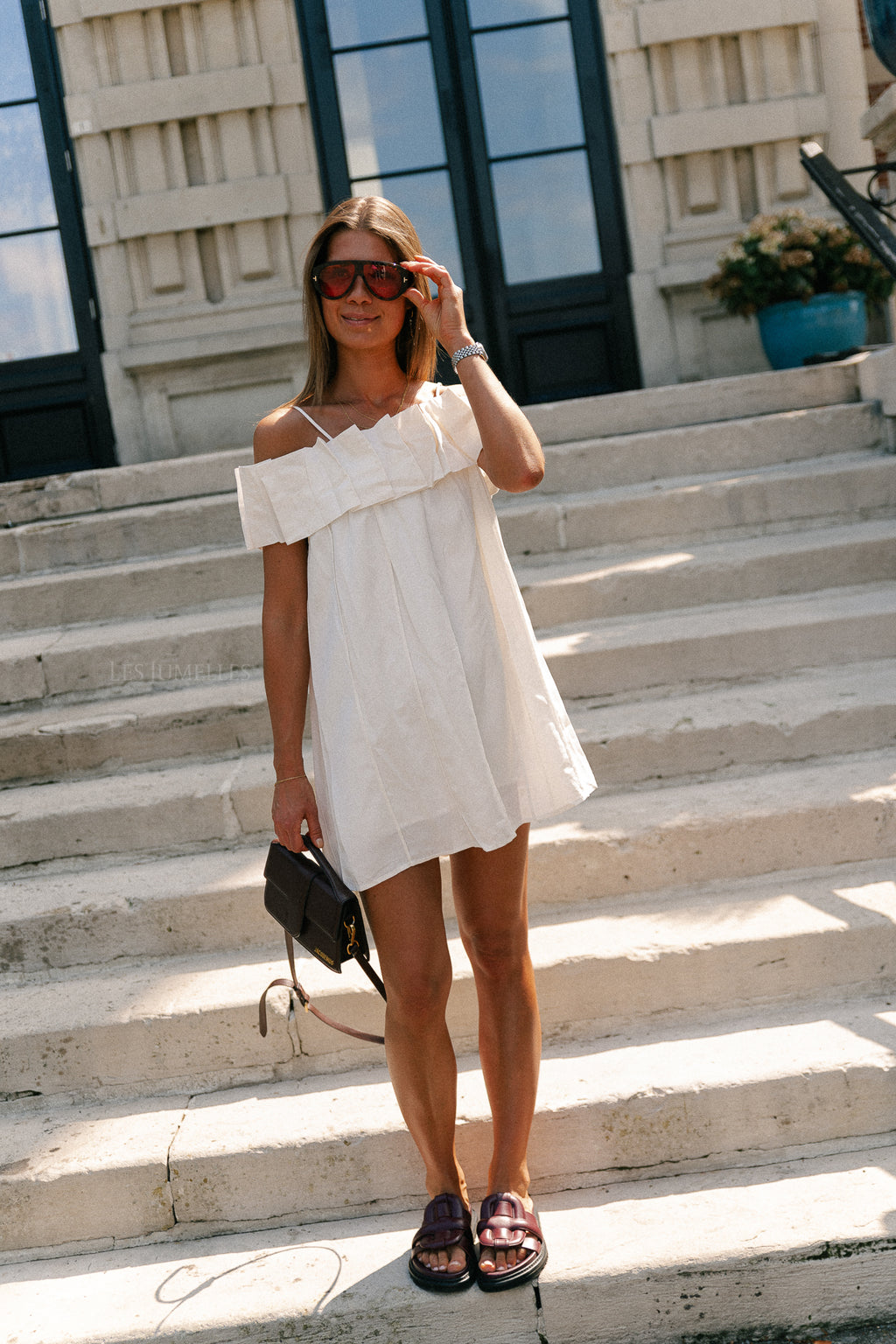 Zoë short dress white