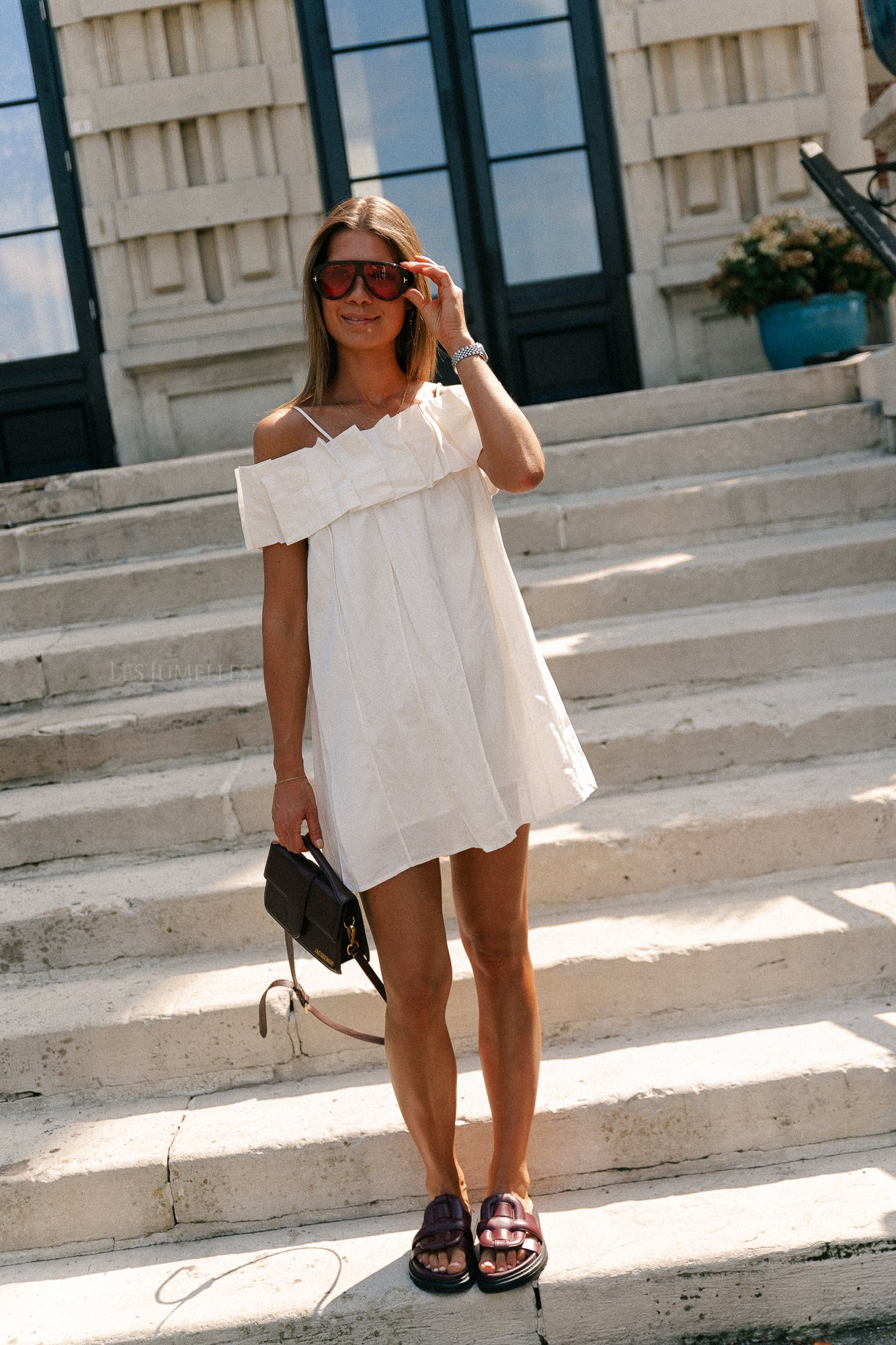 Zoë short dress white