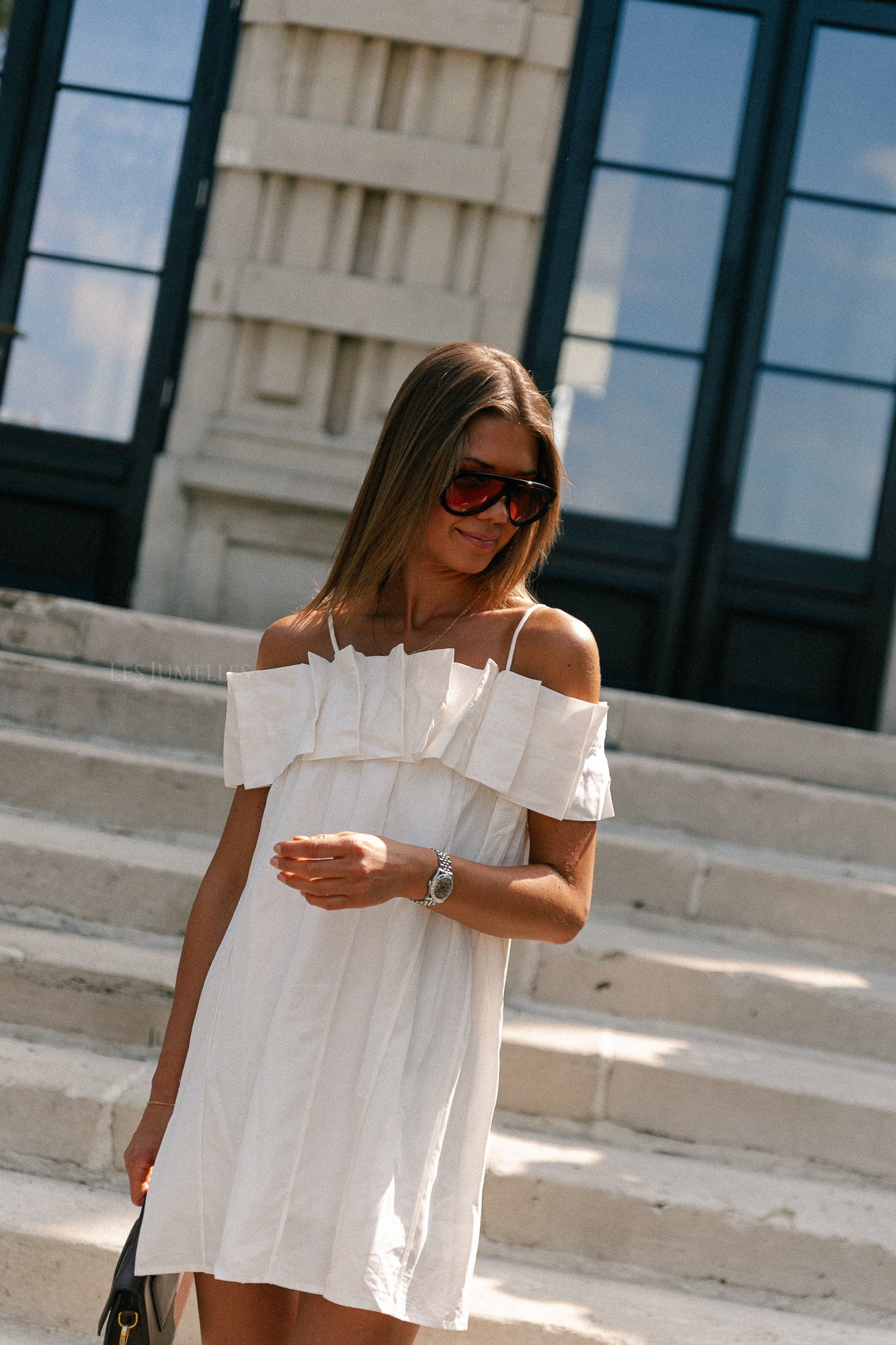 Zoë short dress white