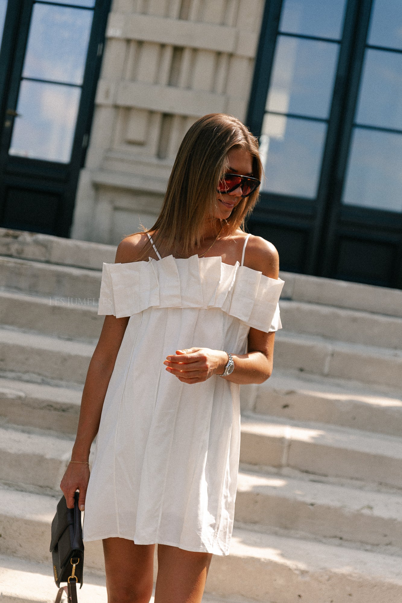 Zoë short dress white
