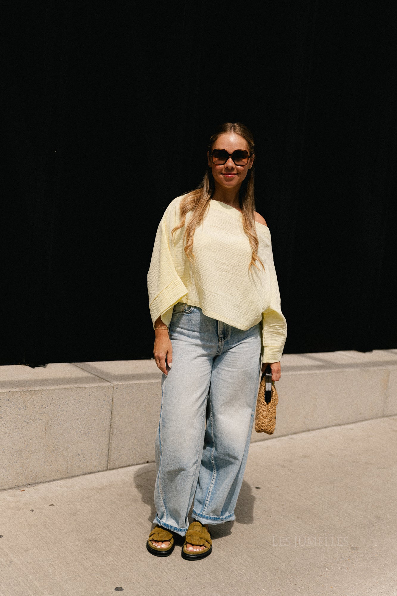 Maelys off shoulder blouse yellow