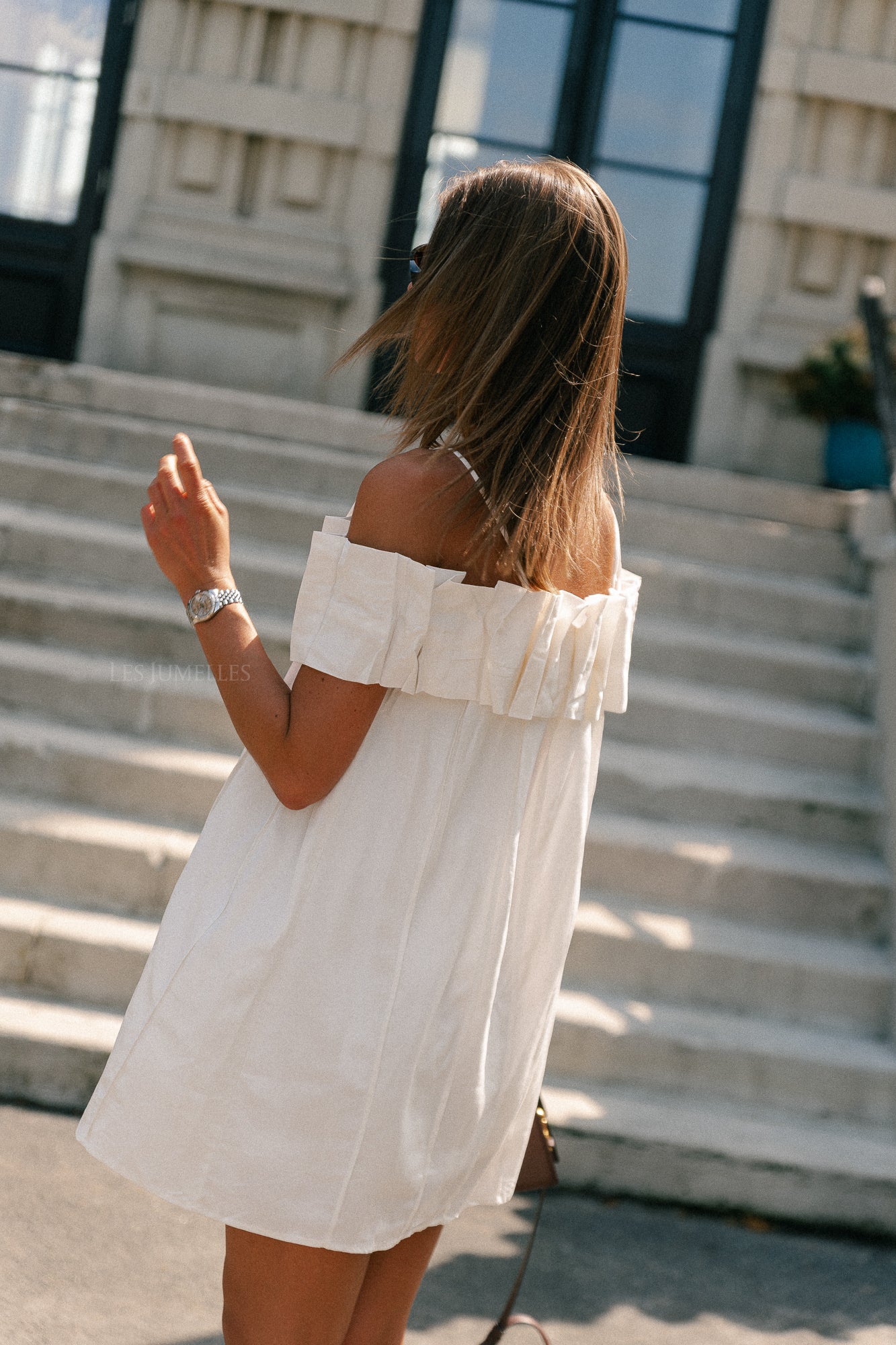 Zoë short dress white