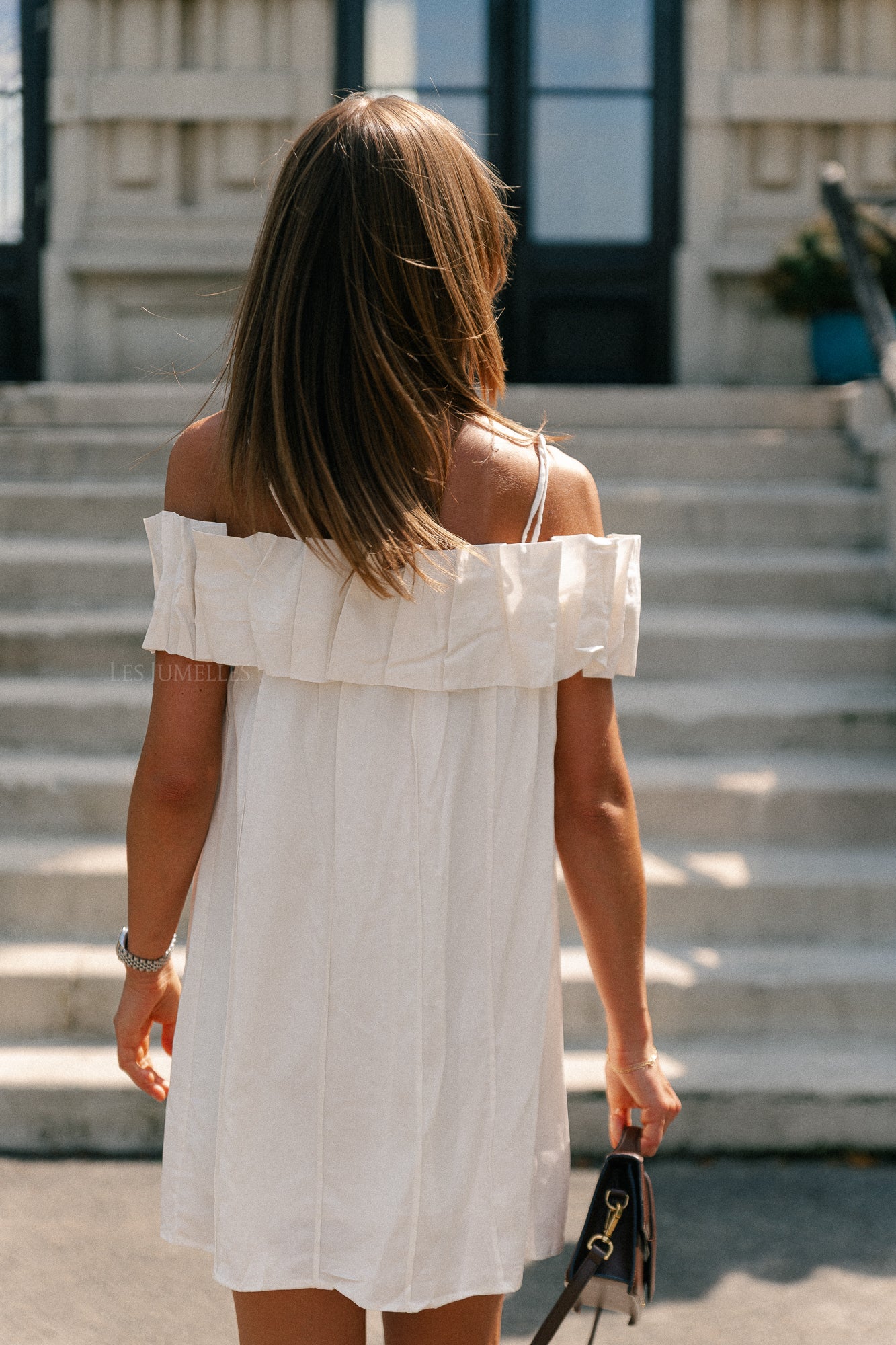 Zoë short dress white