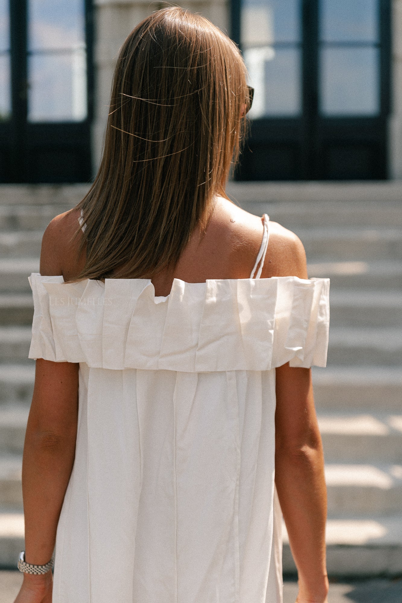 Zoë short dress white