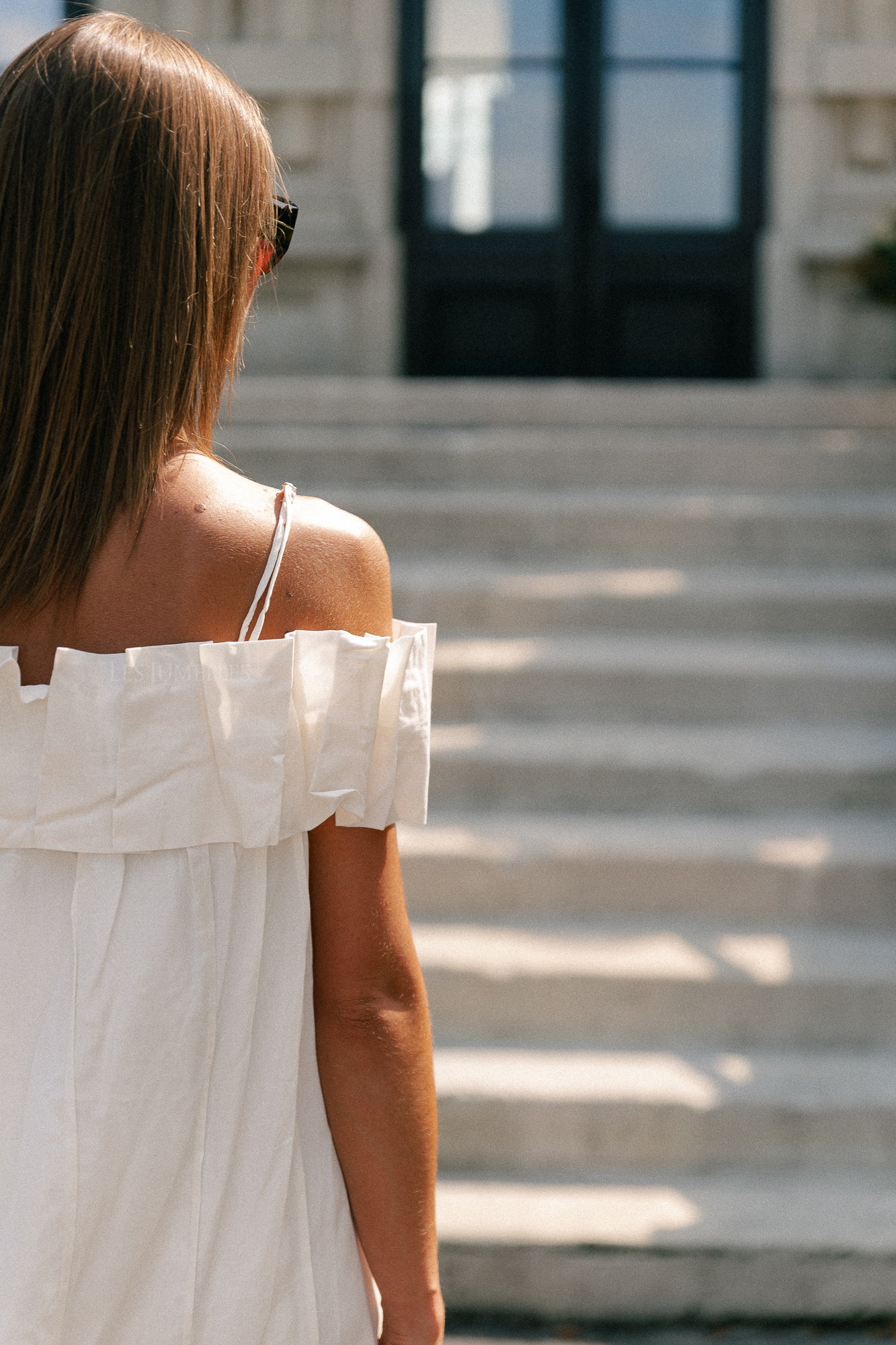 Zoë short dress white