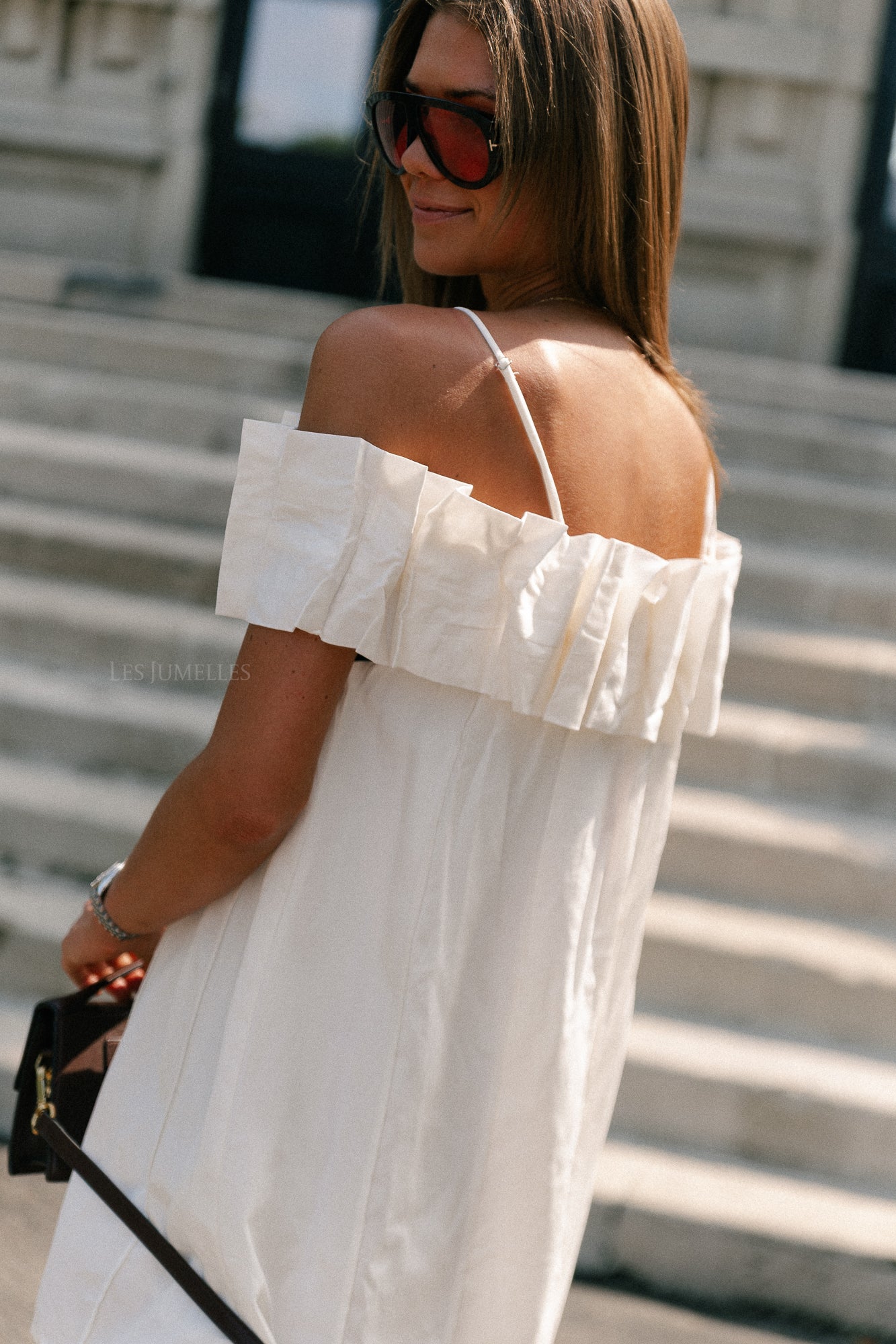 Zoë short dress white