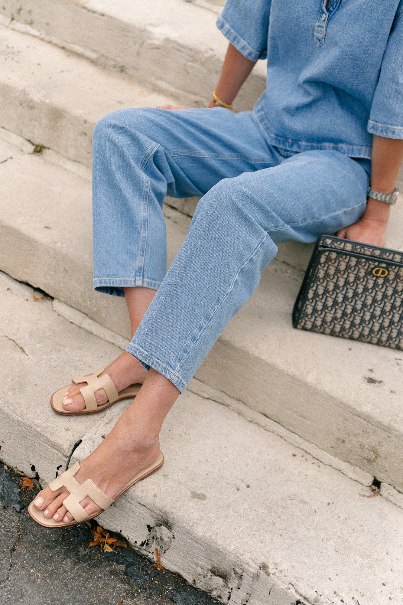 SLFBarrel Liva-Kori HW jeans light blue denim