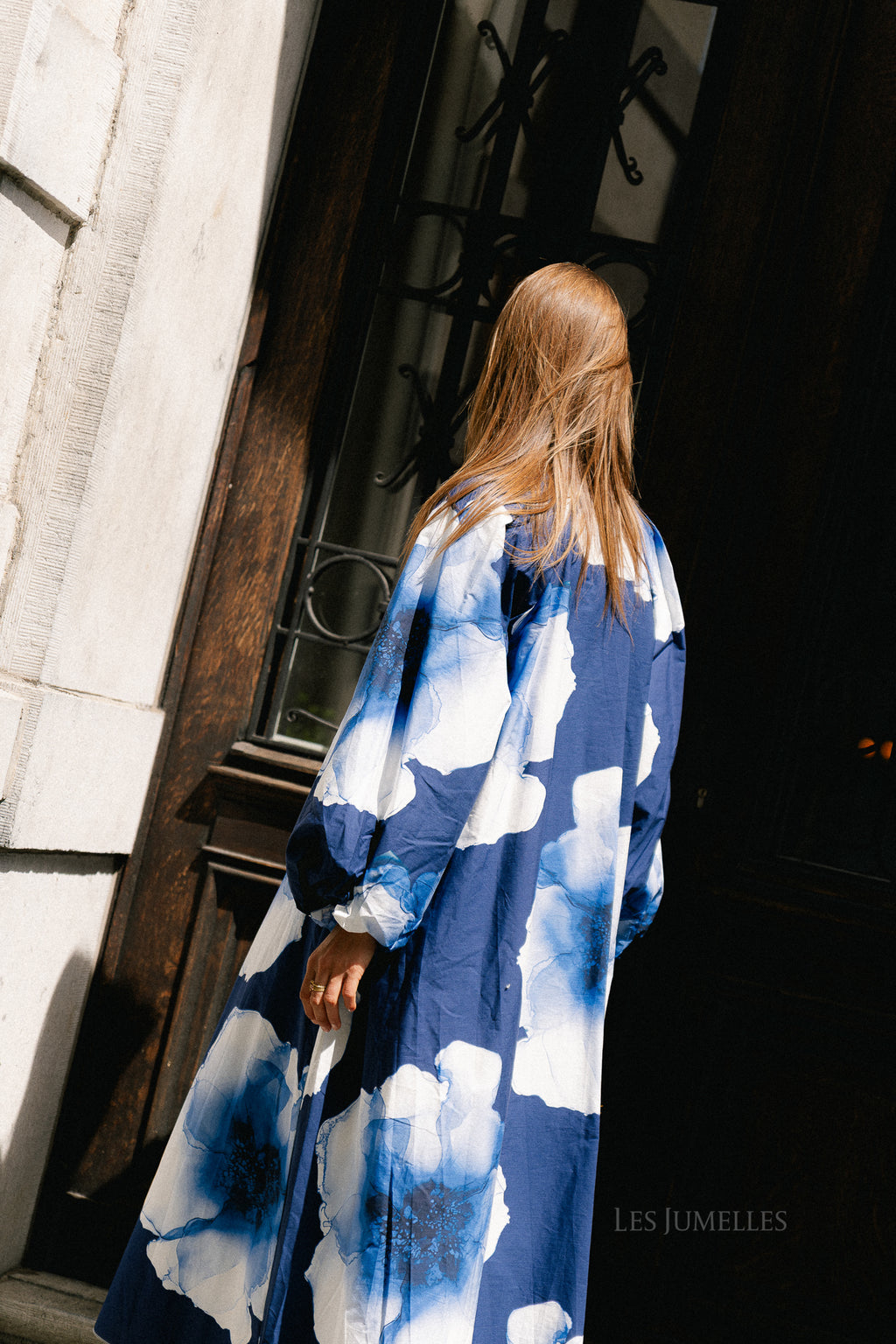 Brigitte floral maxi dress navy/blue