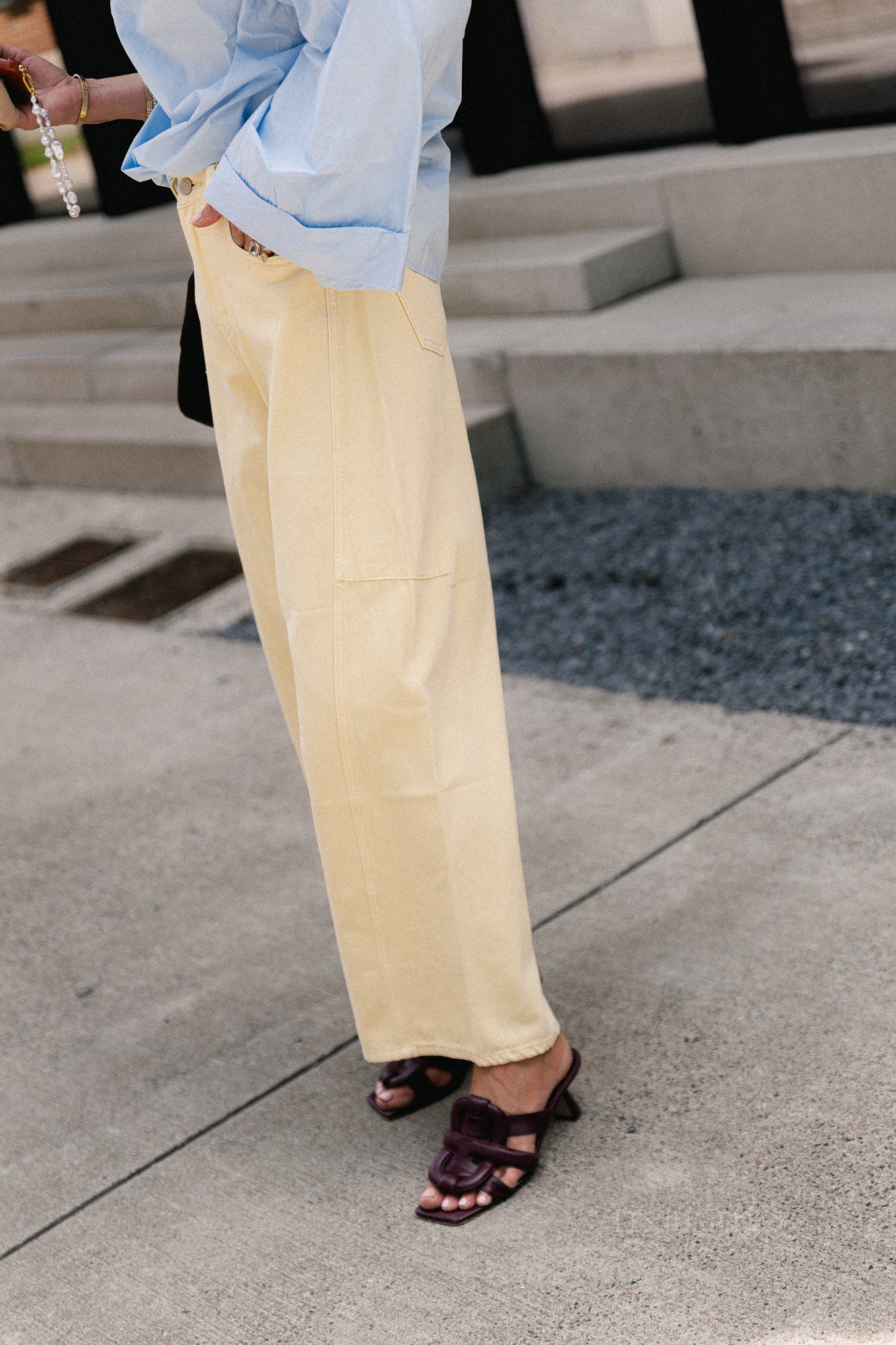 Laurie barrel fit jeans butter yellow
