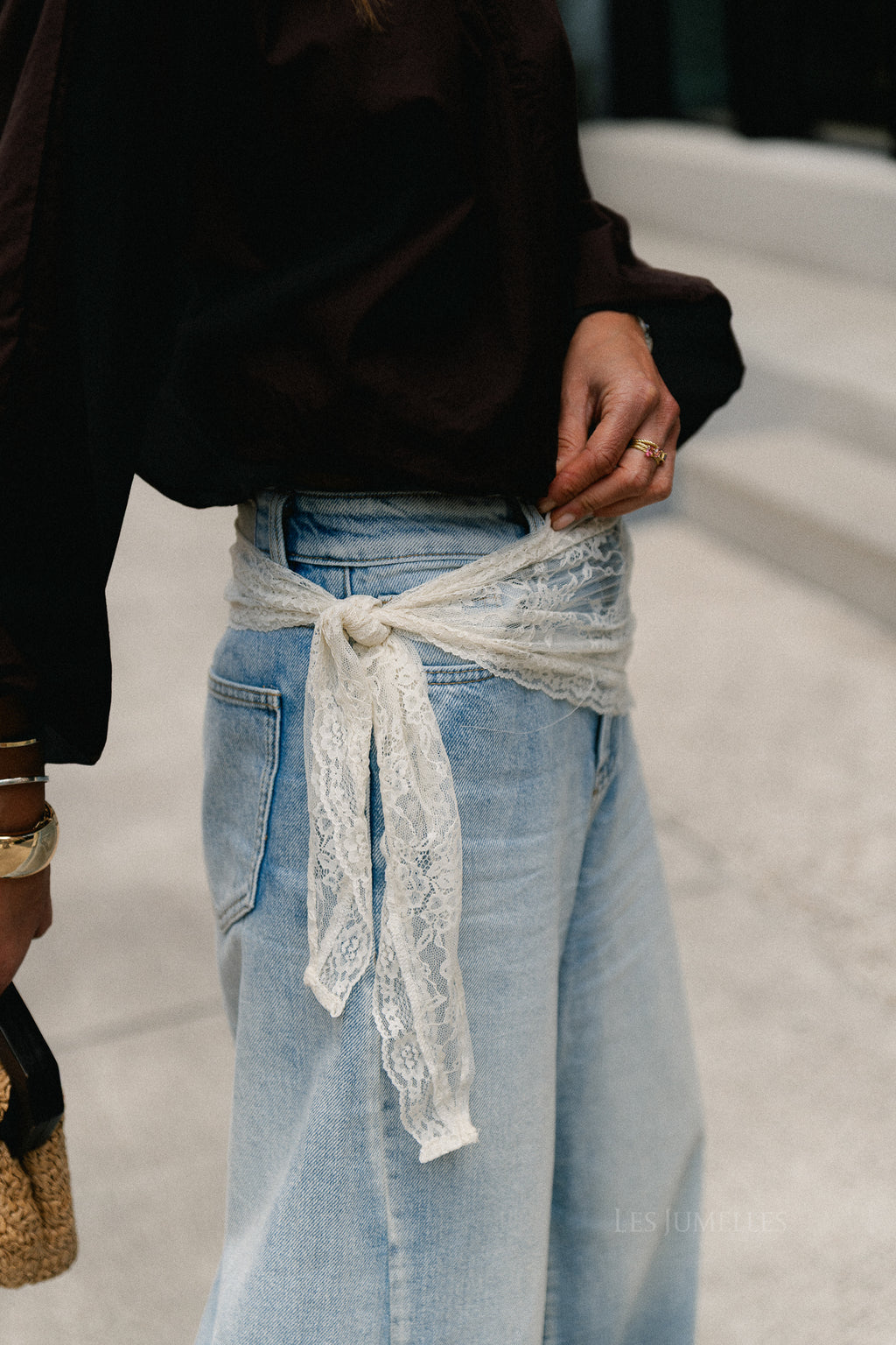 VILajla lace scarf birch