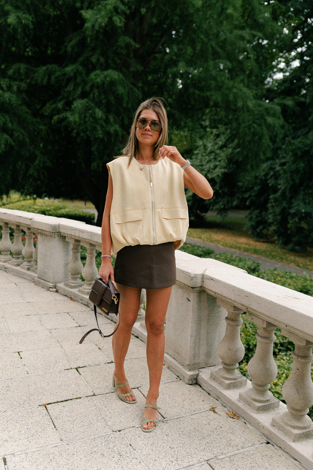 Lexie utility vest butter yellow