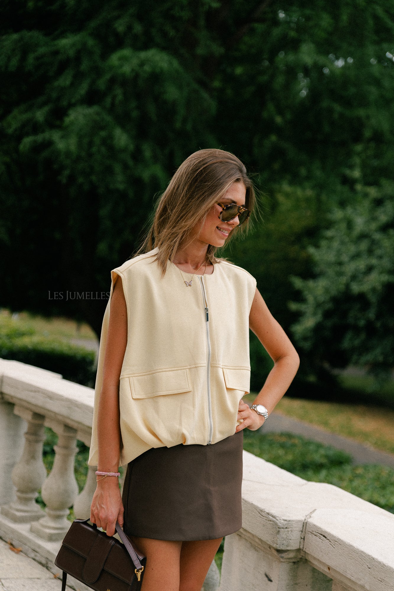 Lexie utility vest butter yellow