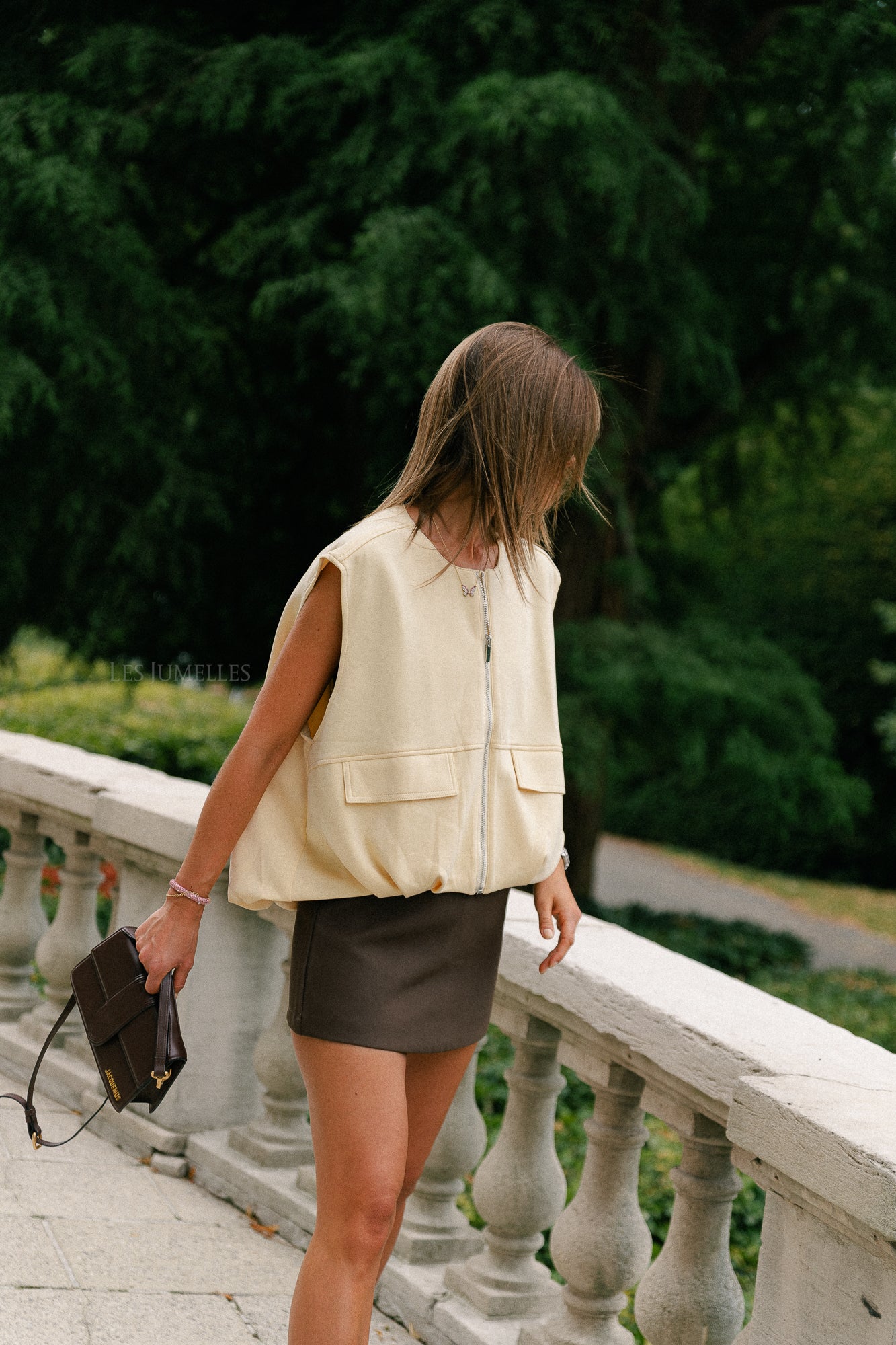 Lexie utility vest butter yellow