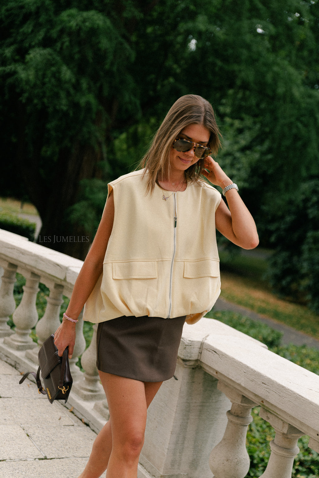 Lexie utility vest butter yellow