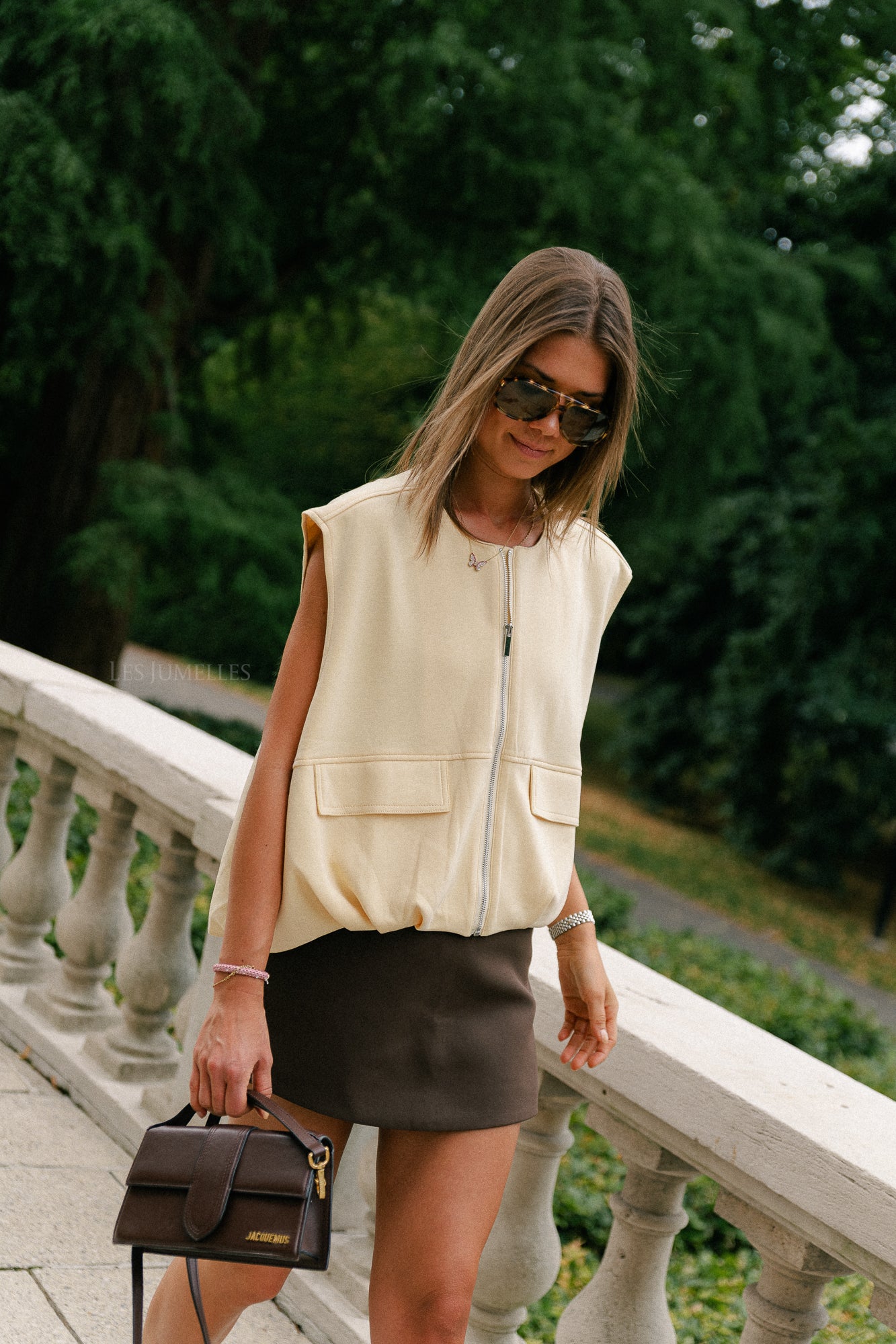 Lexie utility vest butter yellow