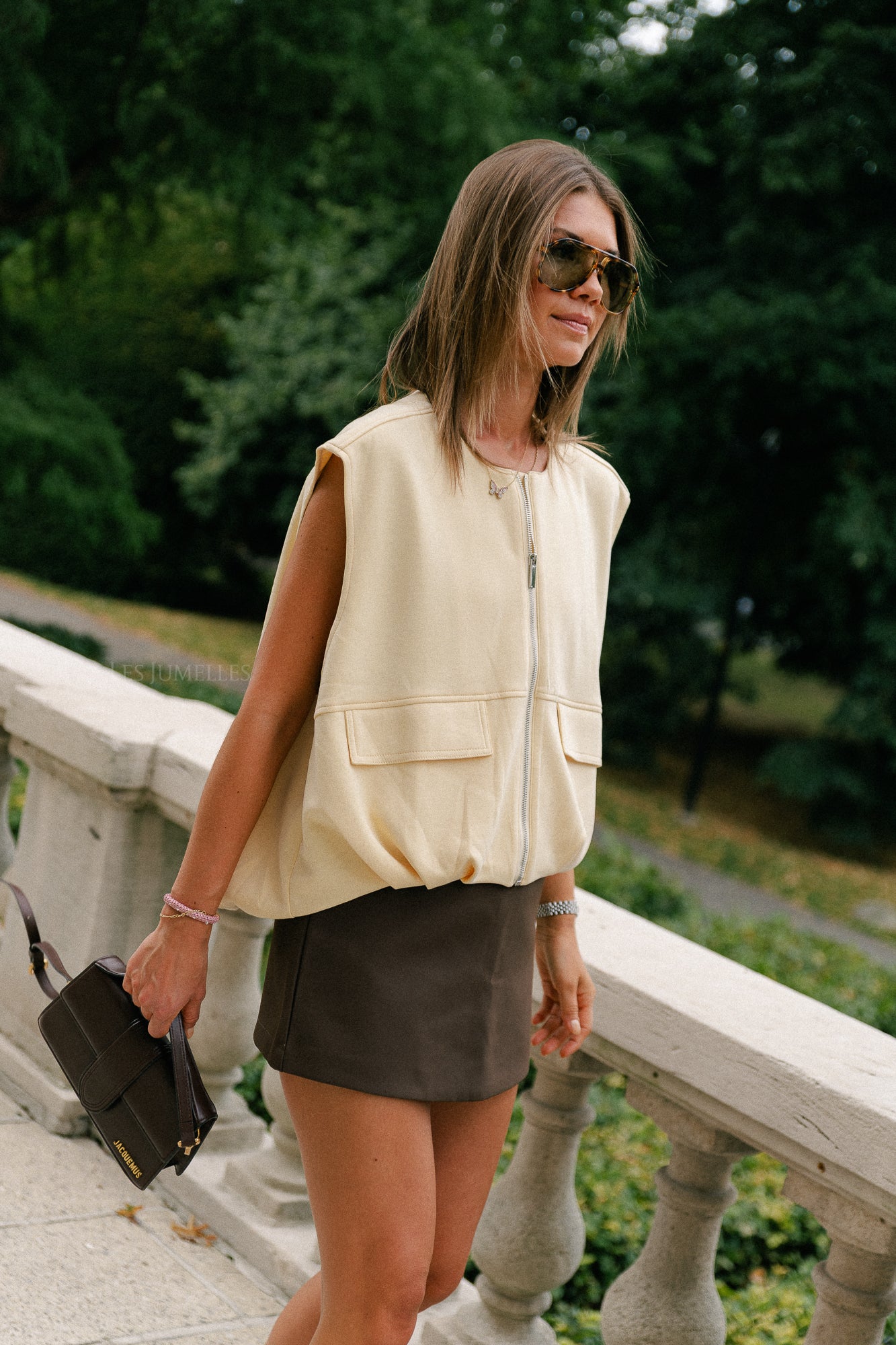 Lexie utility vest butter yellow