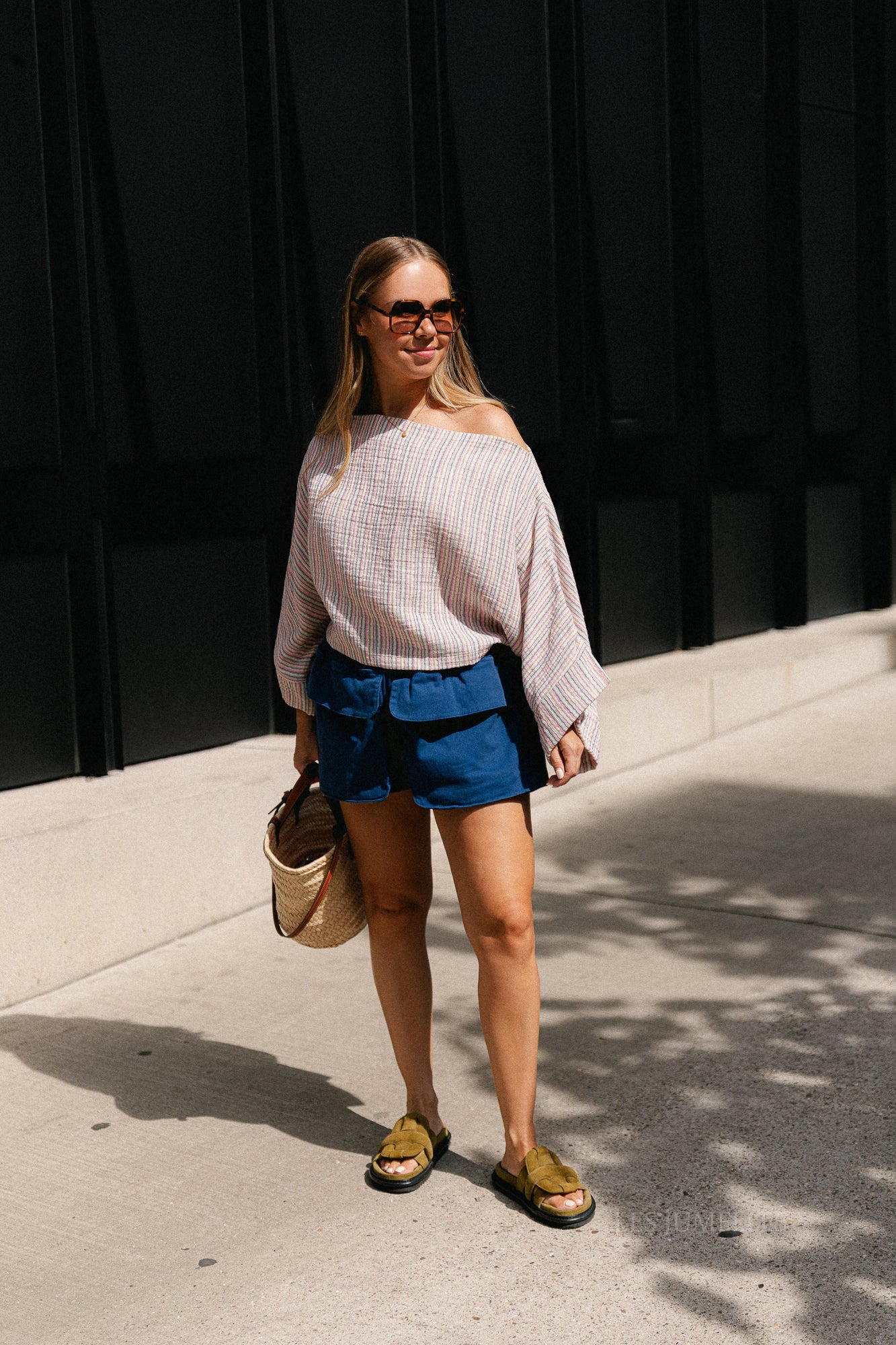Alexandra balloon fit shorts true navy